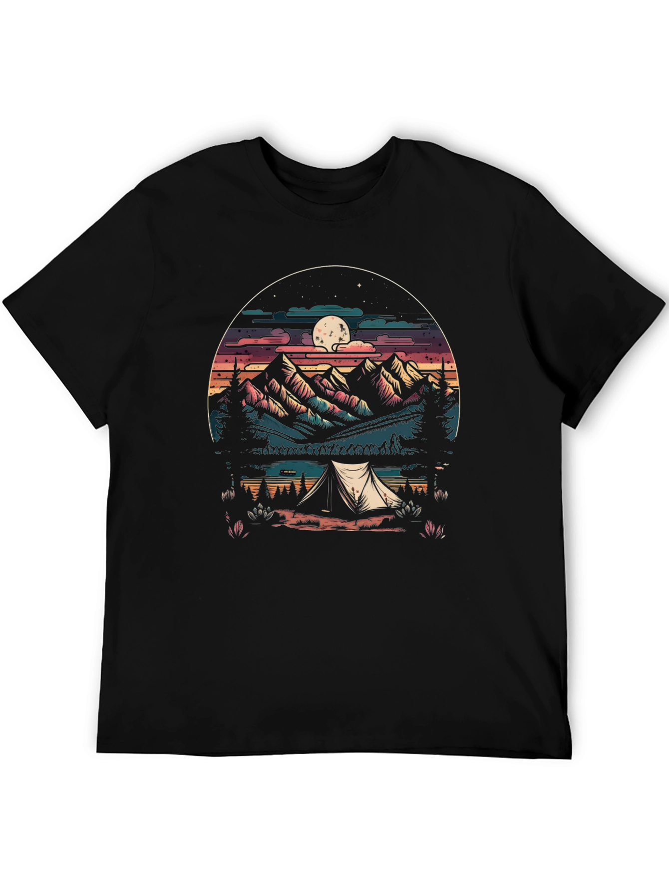 Camping Graphic T-Shirt - Adventure Awaits!