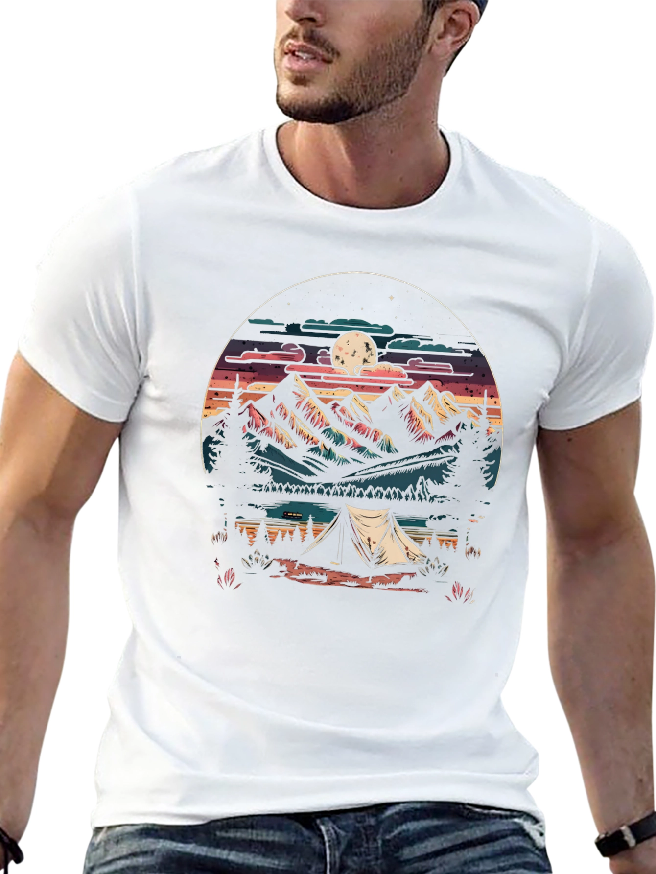 Camping Graphic T-Shirt - Adventure Awaits!