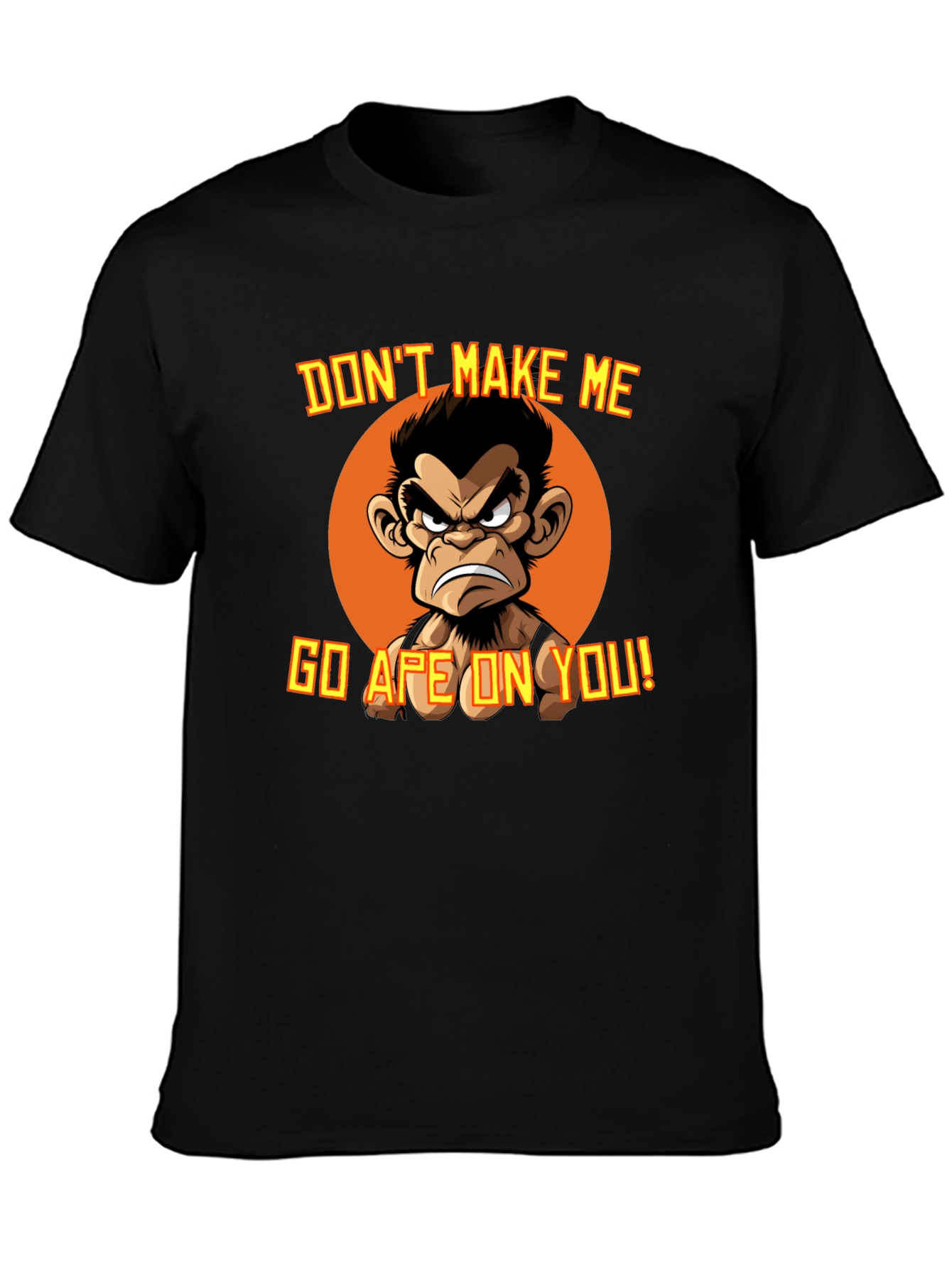 Angry Ape Graphic T-Shirt - Funny Novelty Tee