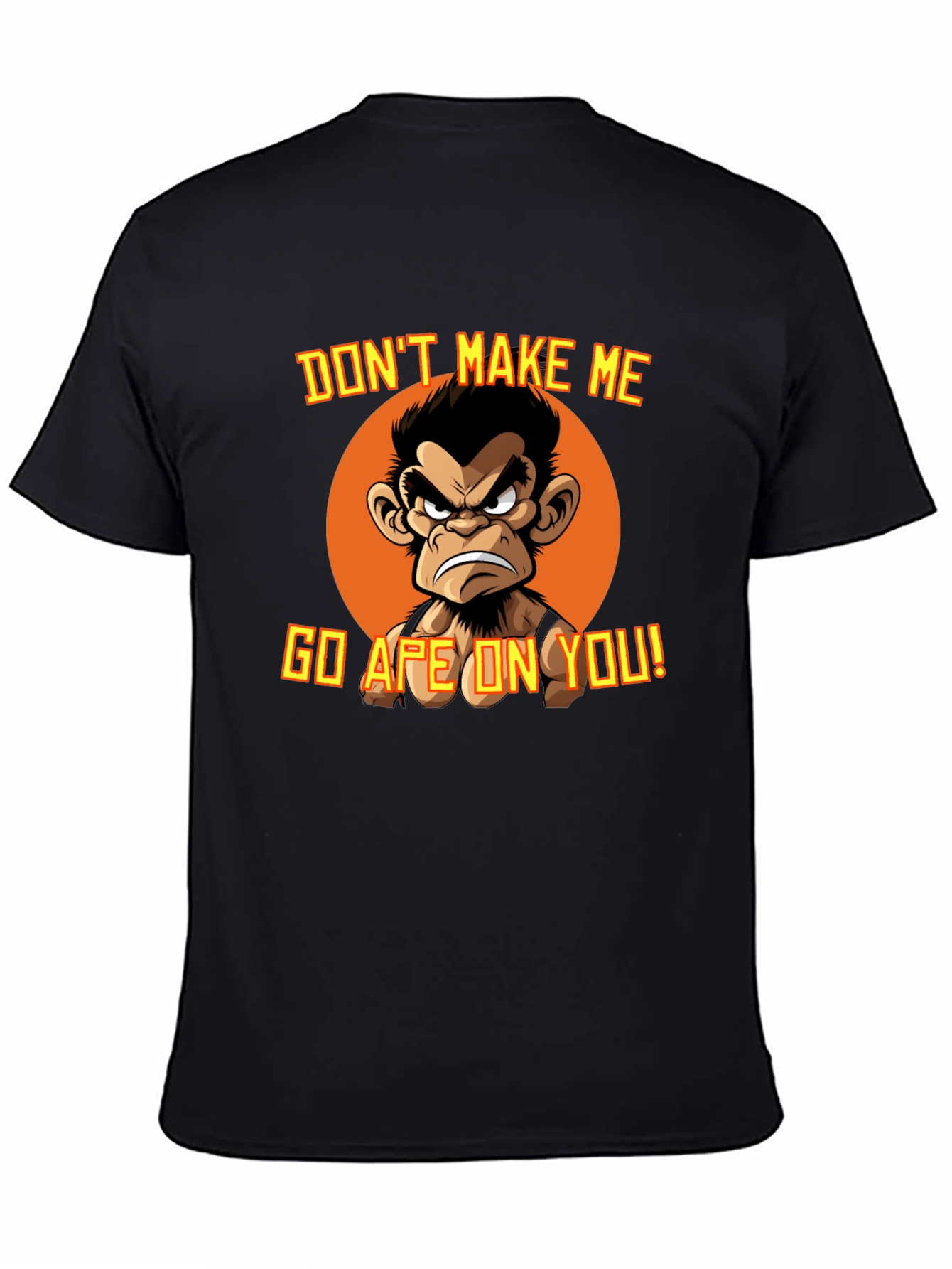 Angry Ape Graphic T-Shirt - Funny Novelty Tee