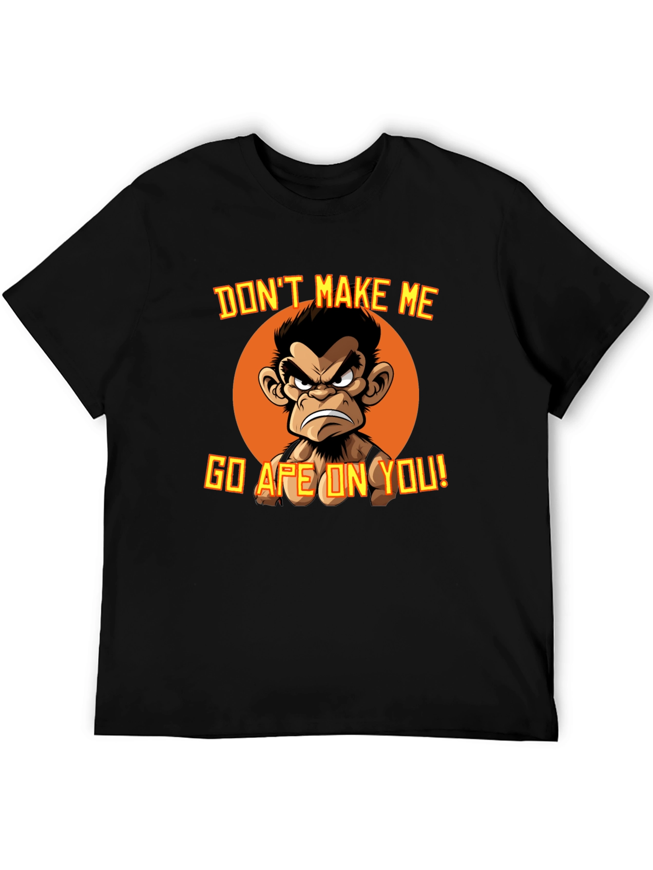 Angry Ape Graphic T-Shirt - Funny Novelty Tee