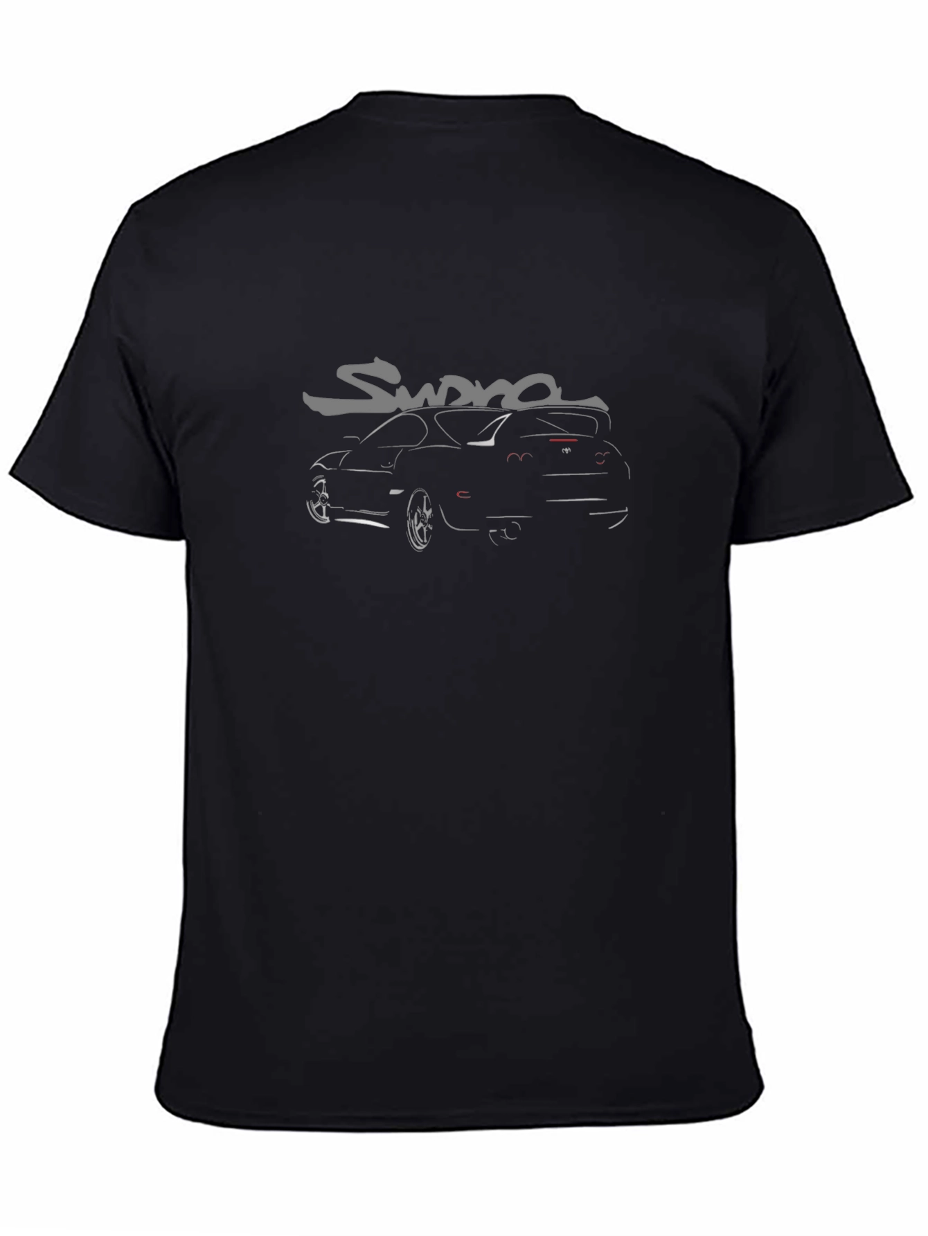 Supra Car Graphic Tee - Black Cotton Blend