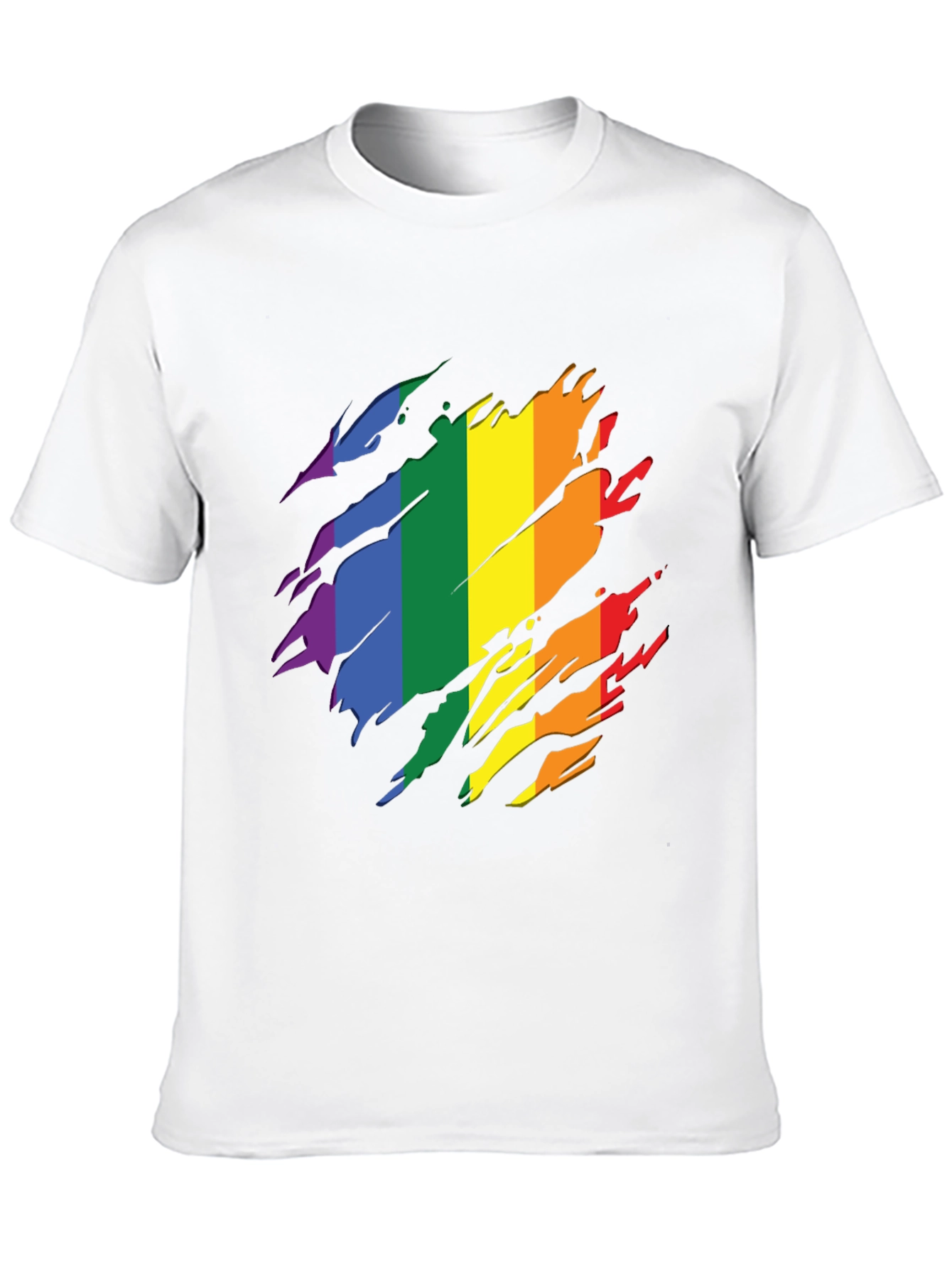 Pride Rainbow Graphic Tee - Stylish Black T-Shirt
