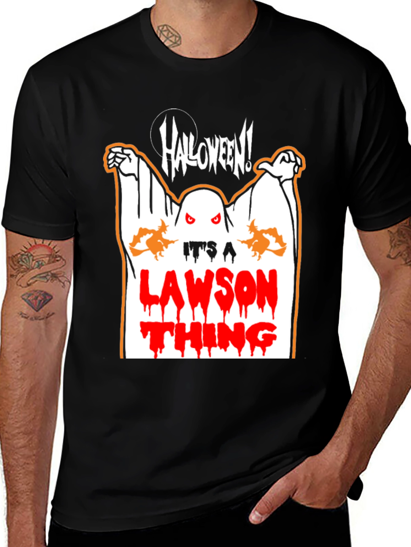 Halloween Lawson Thing Black T-Shirt