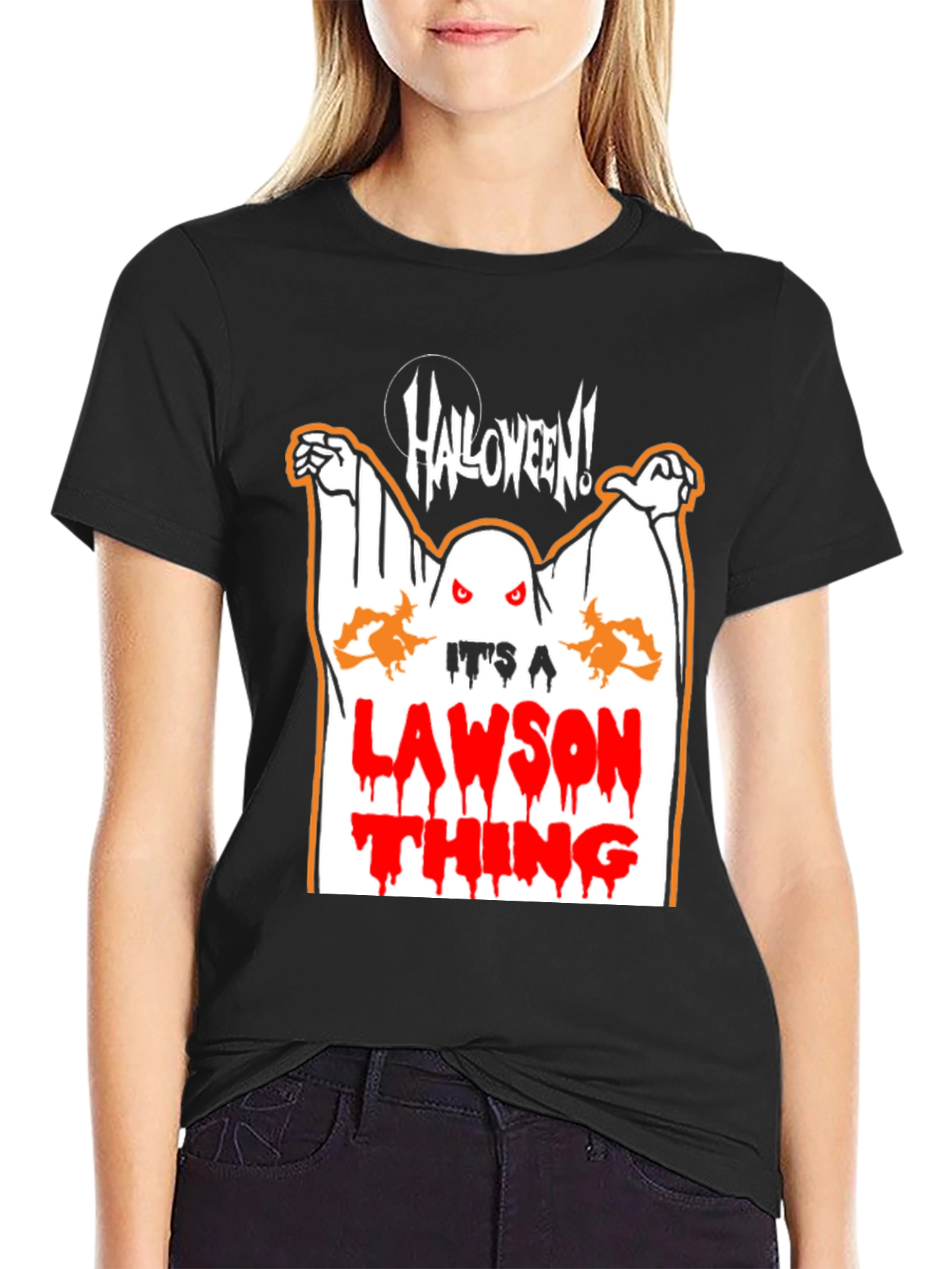 Halloween Lawson Thing Black T-Shirt