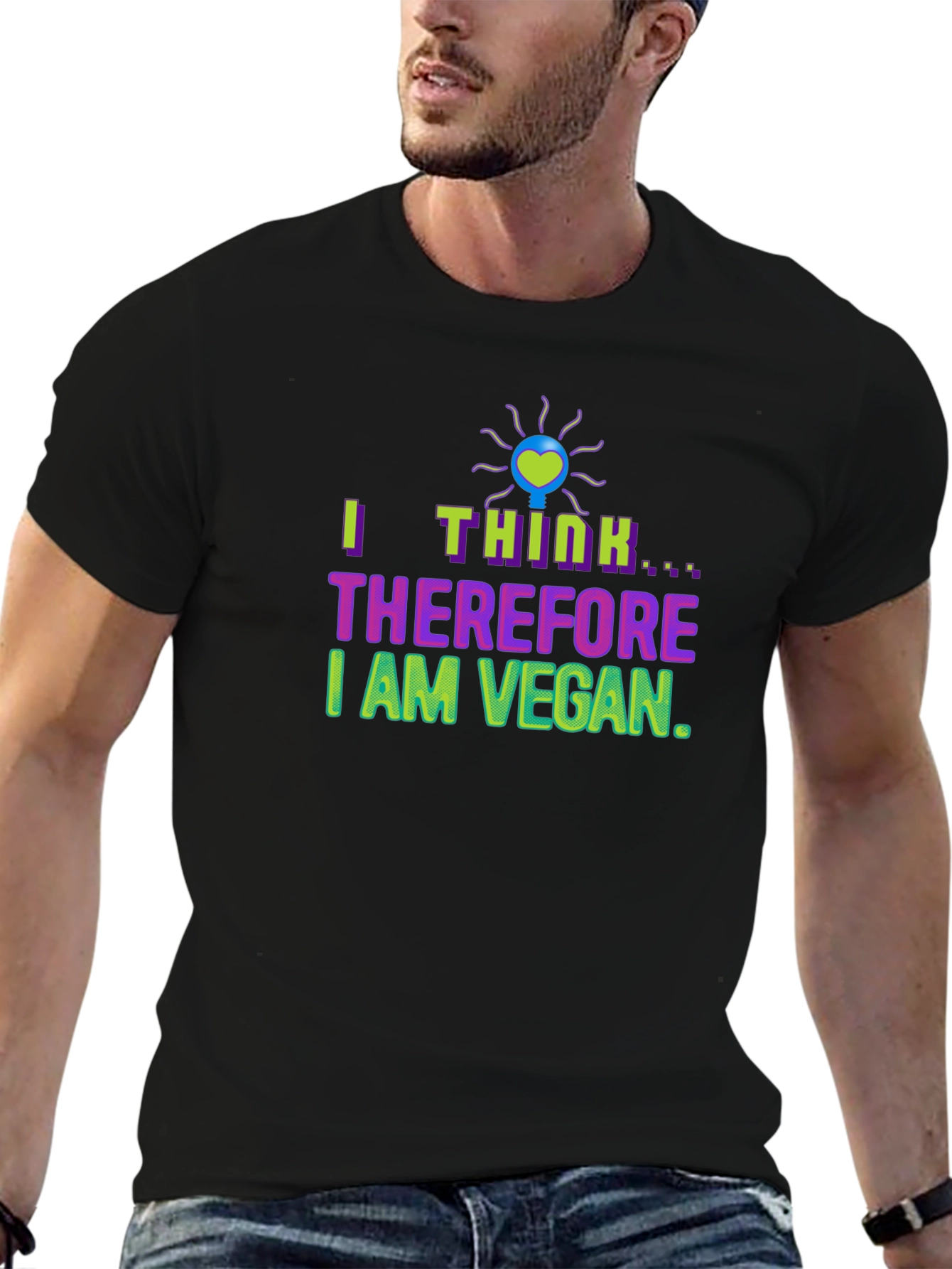 I Think Therefore I Am Vegan T-Shirt