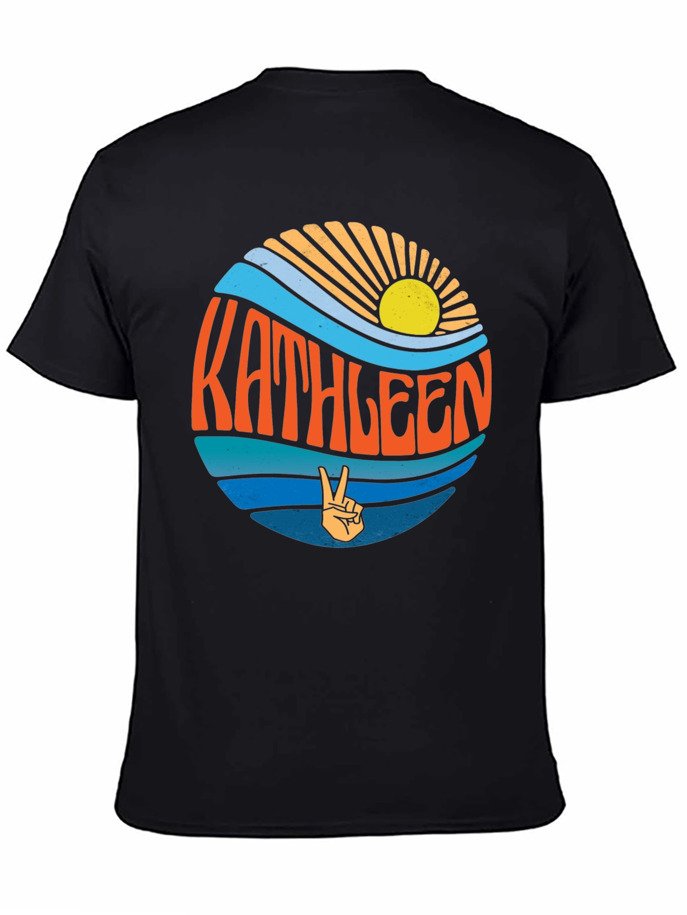 Kathleen Retro Graphic Tee - Peace Sign Shirt