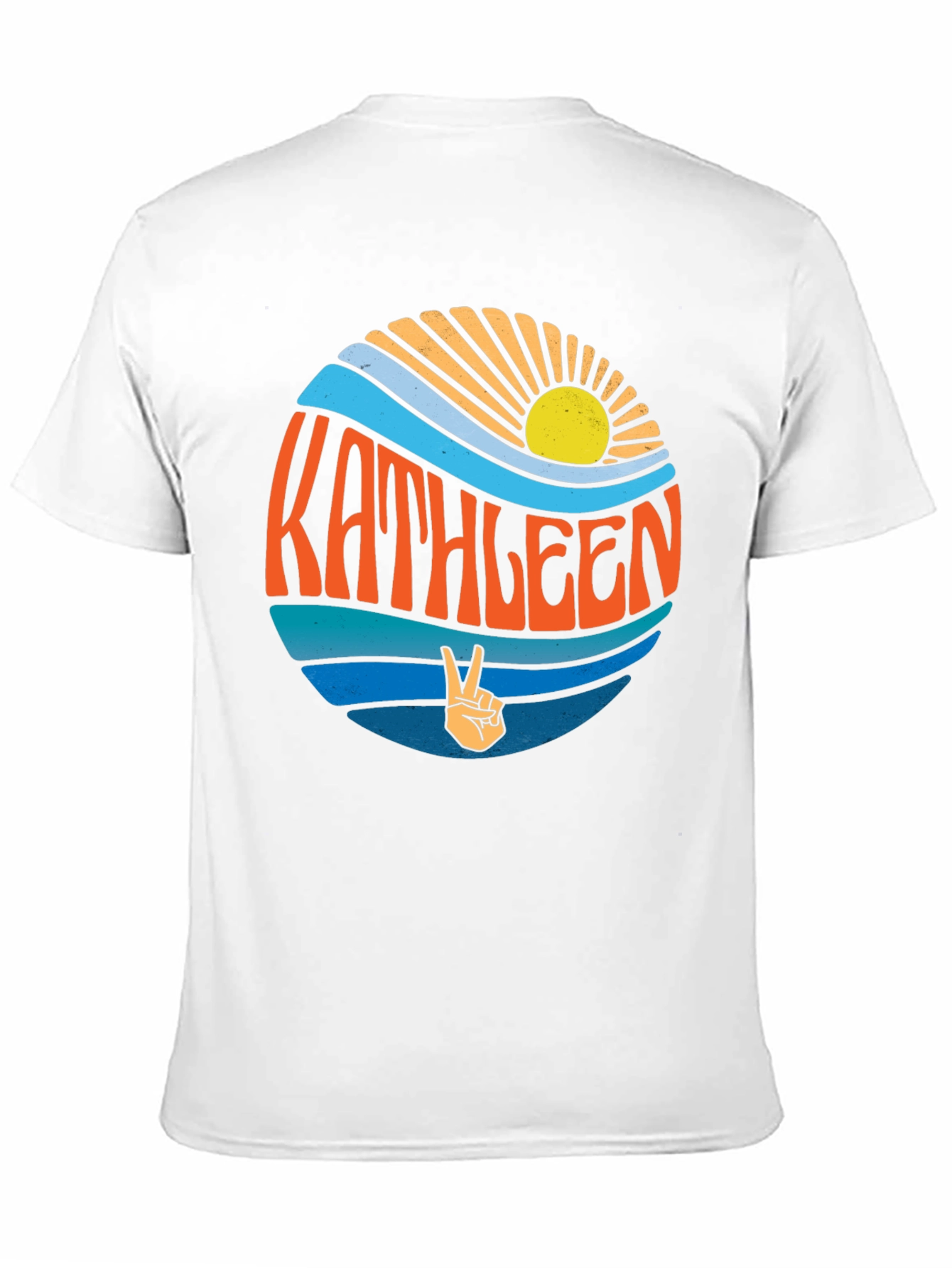 Kathleen Retro Graphic Tee - Peace Sign Shirt