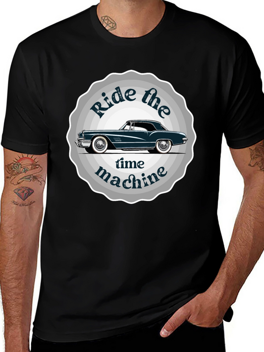 Ride the Time Machine Classic Car Graphic Tee