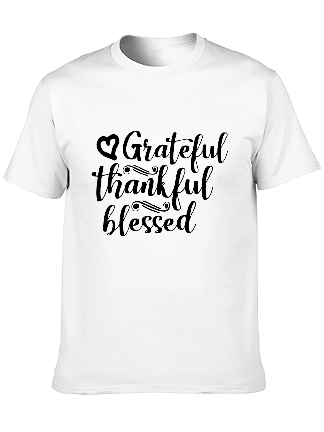Grateful Thankful Blessed Graphic T-Shirt