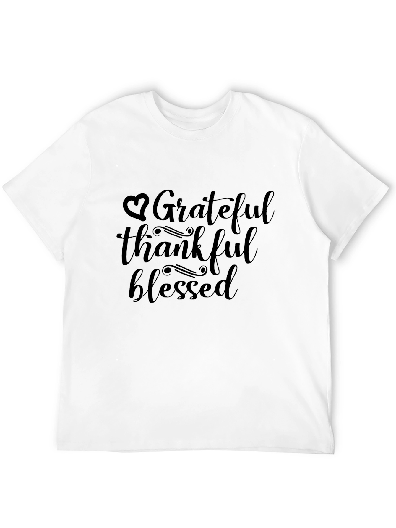 Grateful Thankful Blessed Graphic T-Shirt