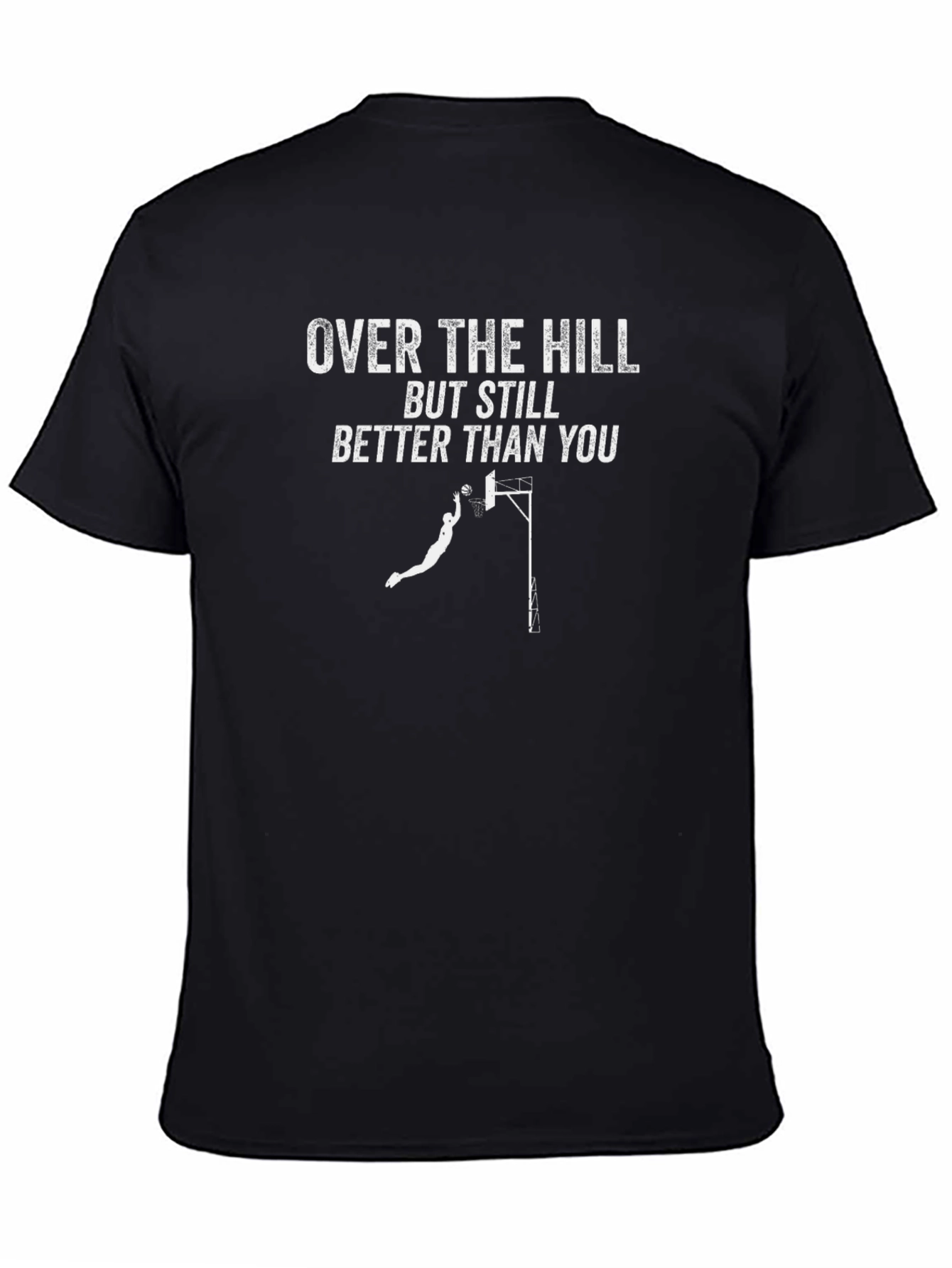 Over the Hill Basketball Graphic Tee - Funny Gift