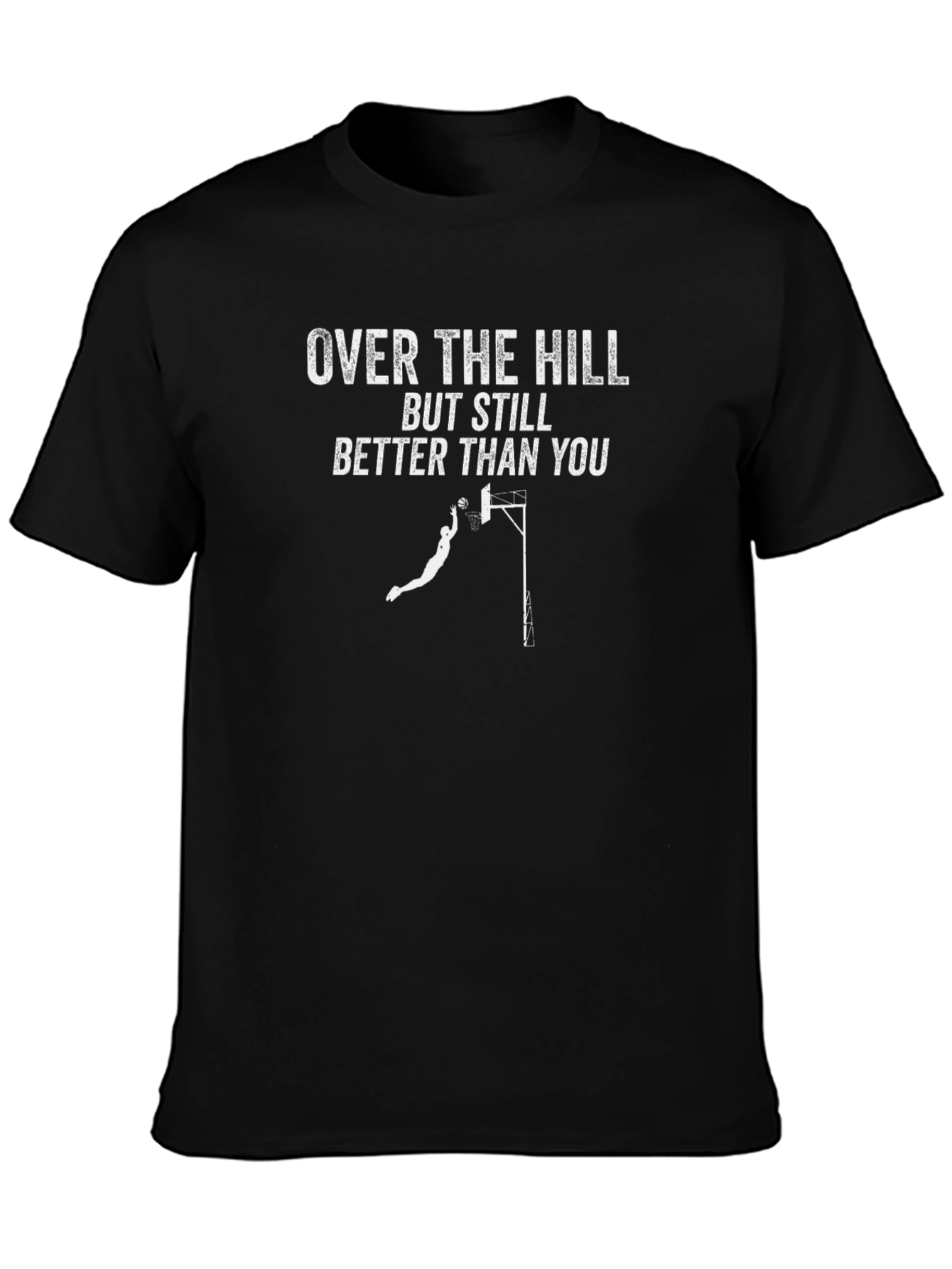 Over the Hill Basketball Graphic Tee - Funny Gift