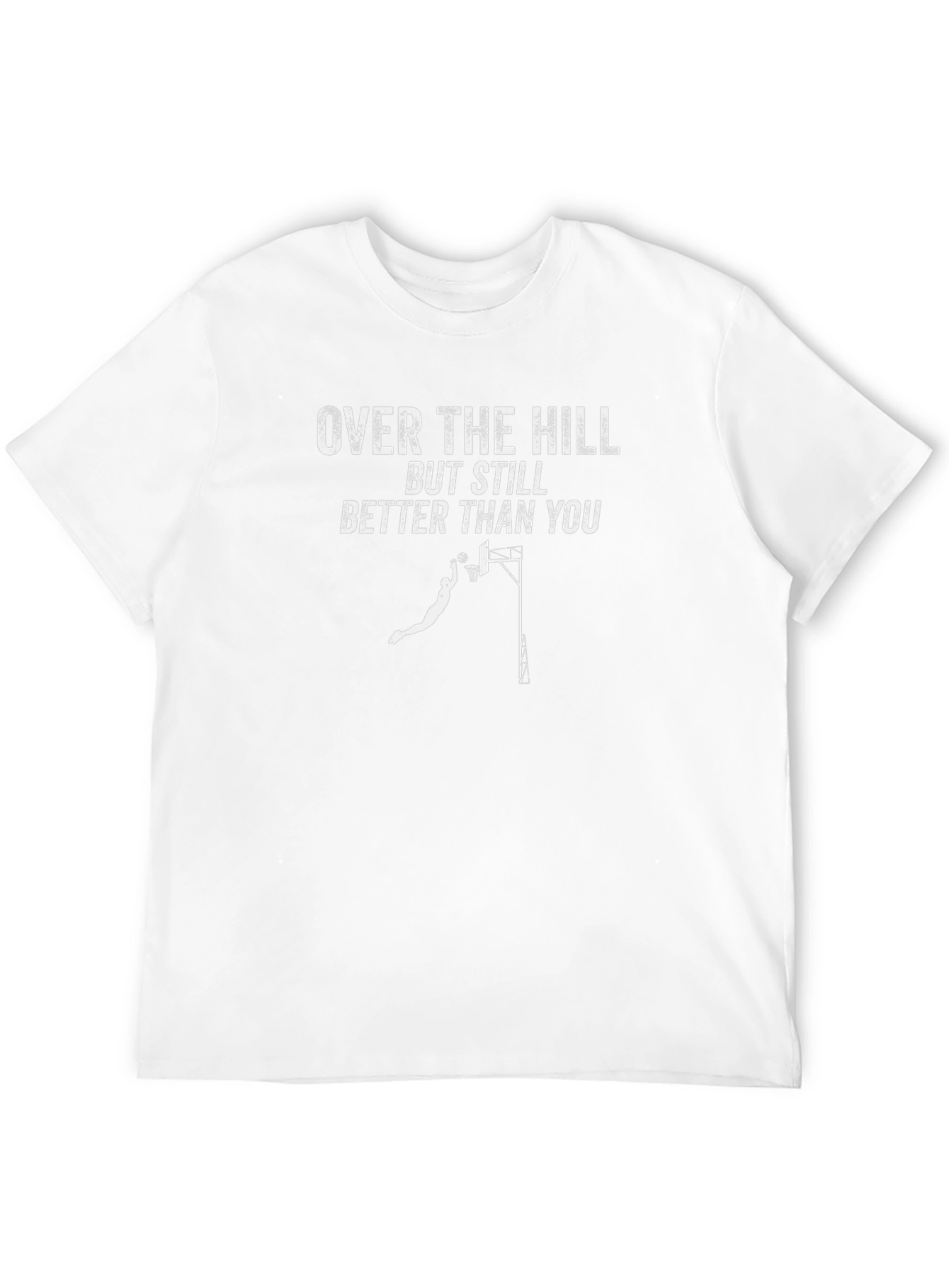 Over the Hill Basketball Graphic Tee - Funny Gift