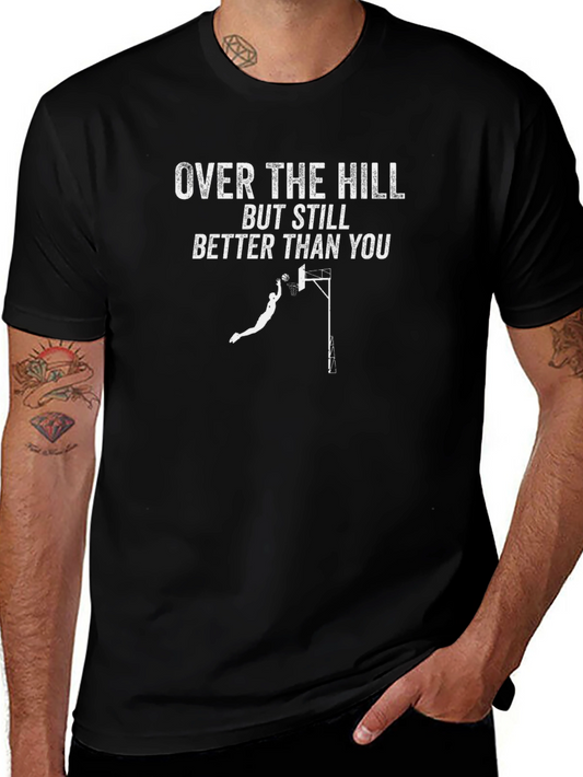 Over the Hill Basketball Graphic Tee - Funny Gift