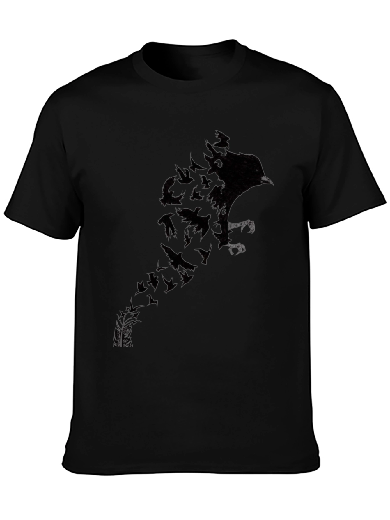 Raven Transformation Mens Black T-Shirt