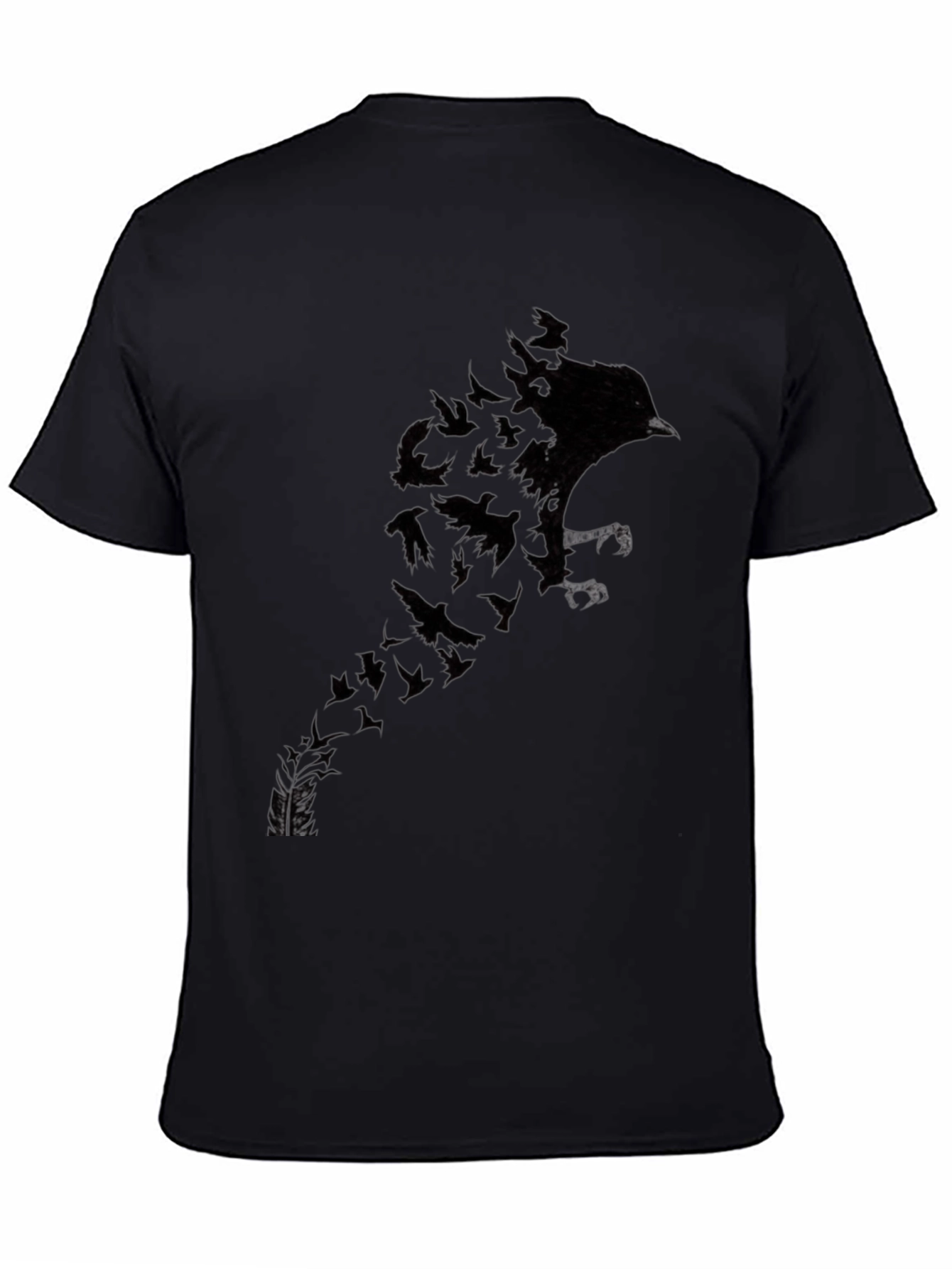 Raven Transformation Mens Black T-Shirt