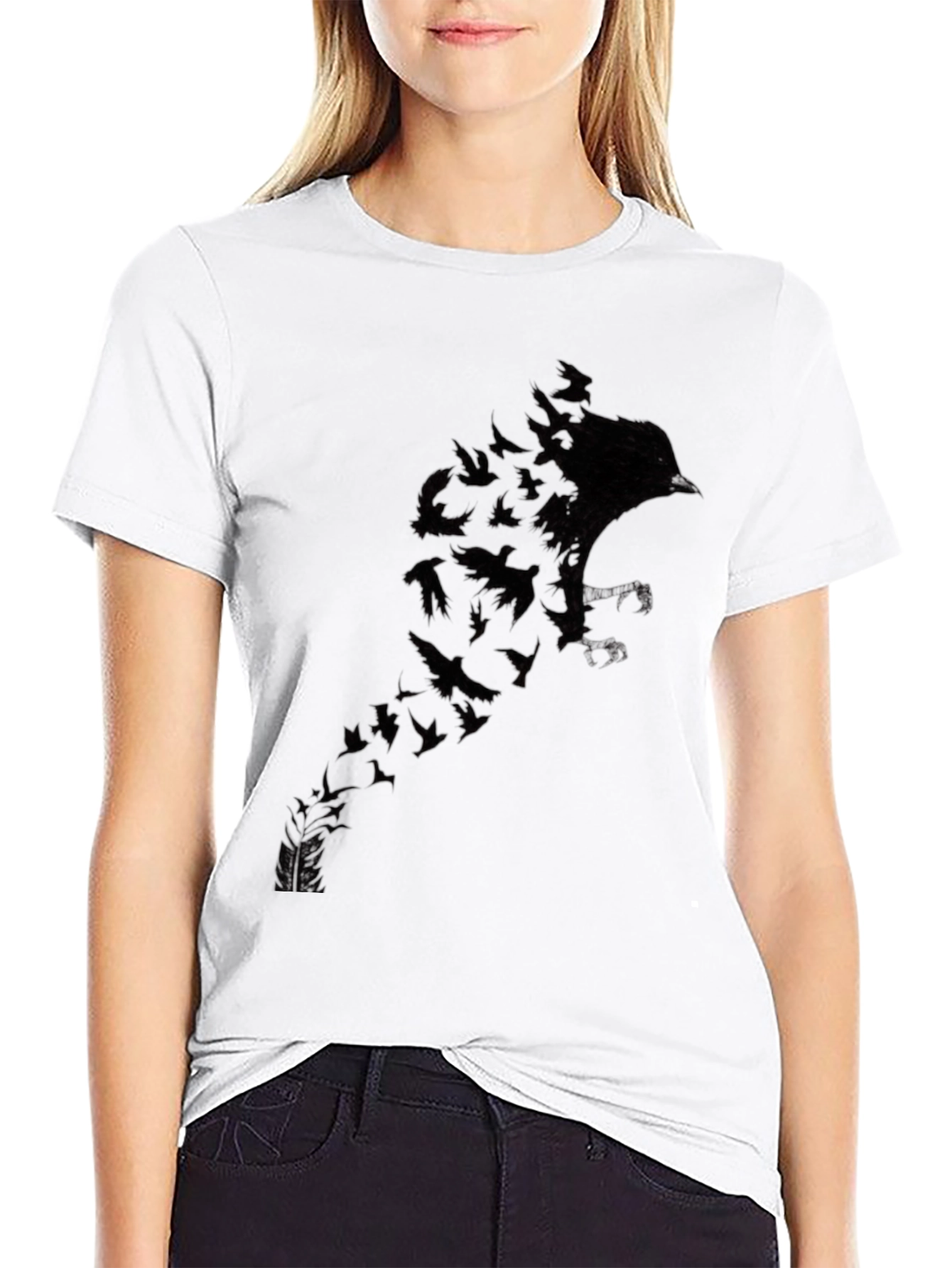 Raven Transformation Mens Black T-Shirt