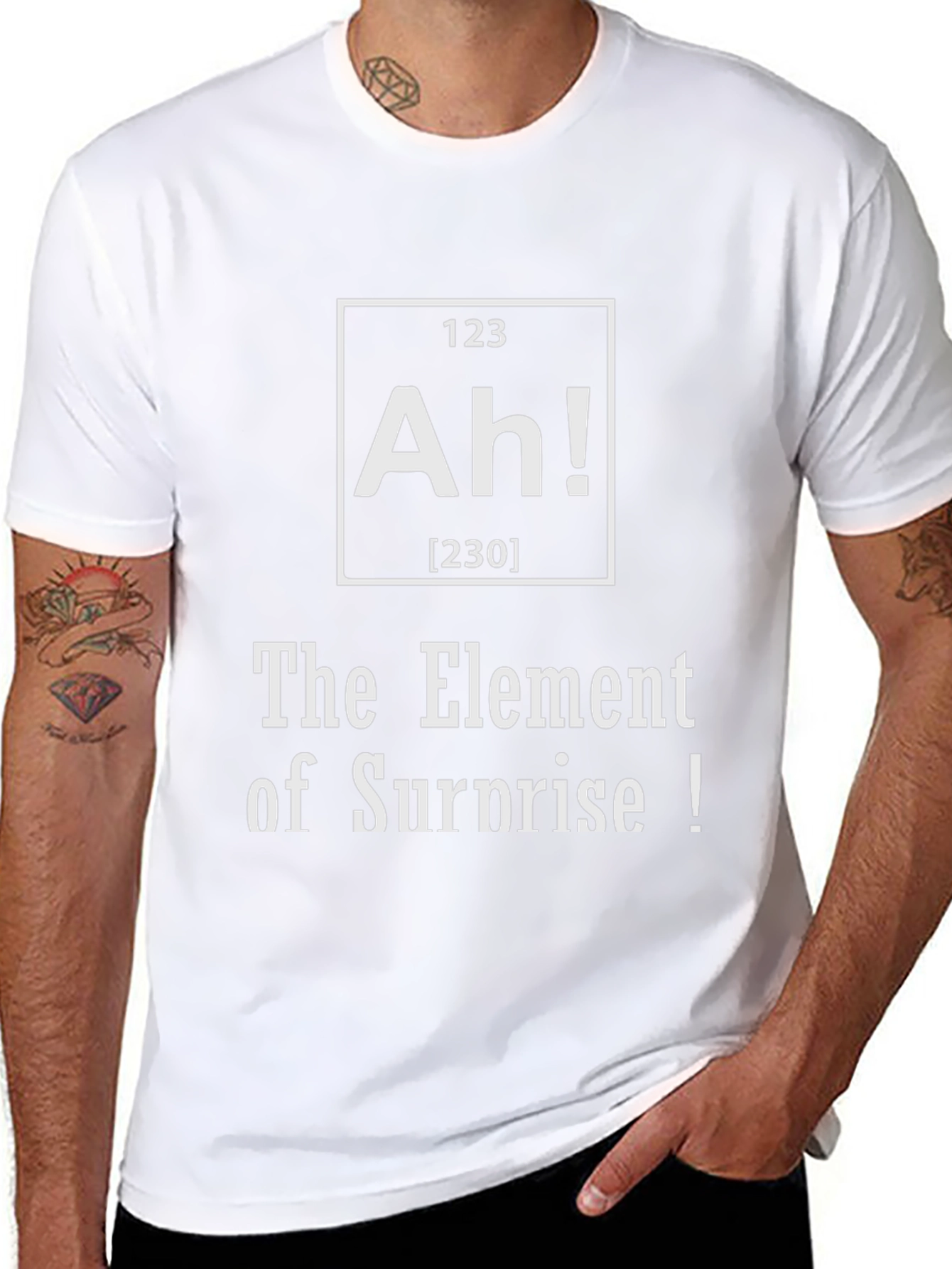 Funny Element of Surprise Graphic Tee - Black