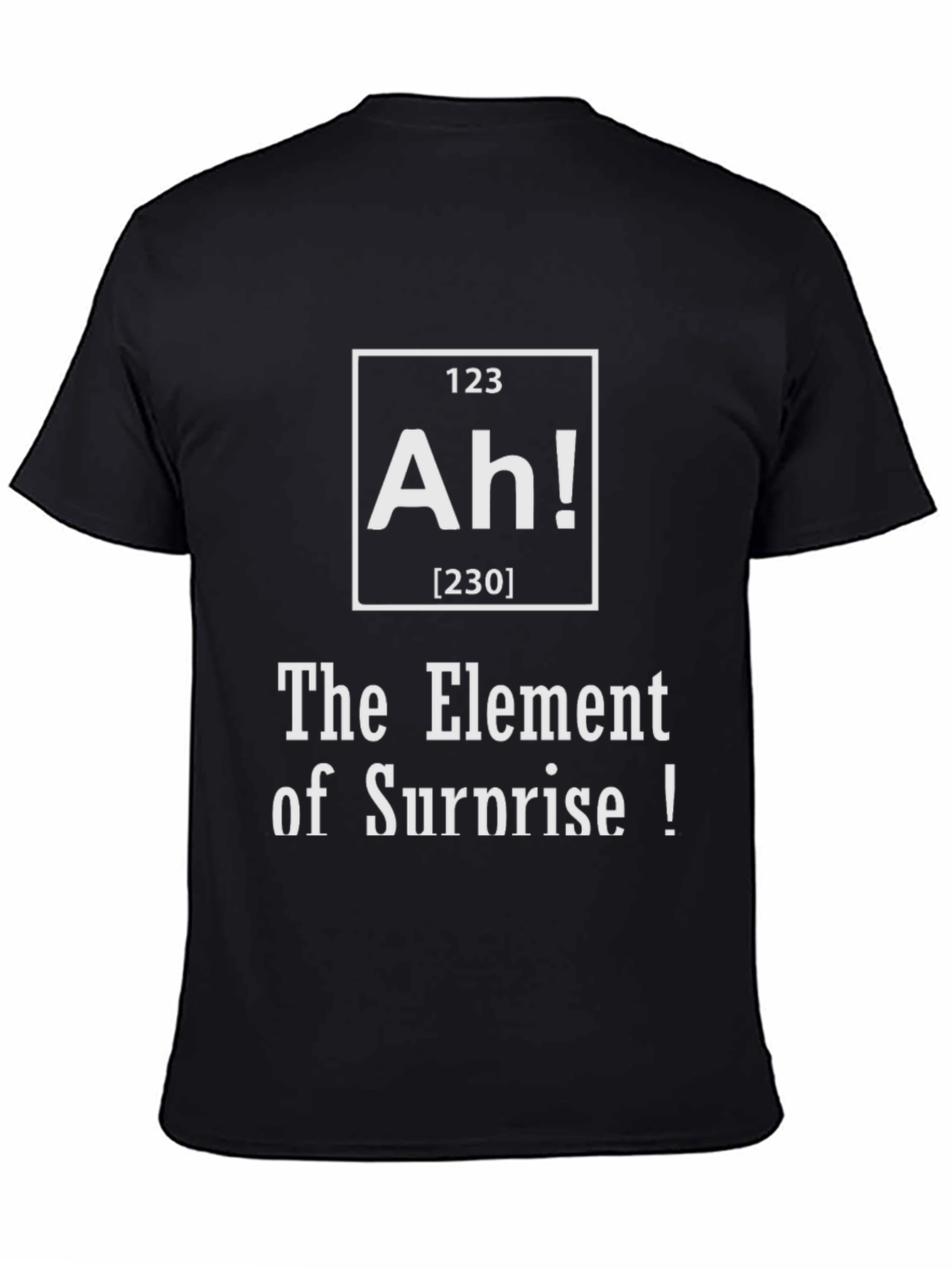 Funny Element of Surprise Graphic Tee - Black