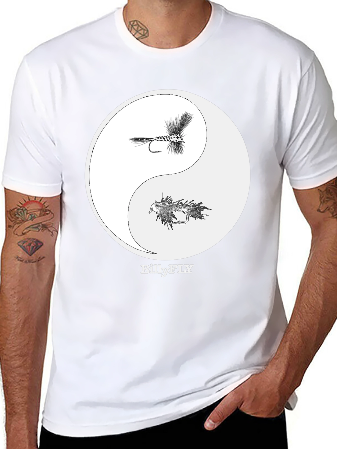 Billy Fly T-Shirt - Yin Yang Design