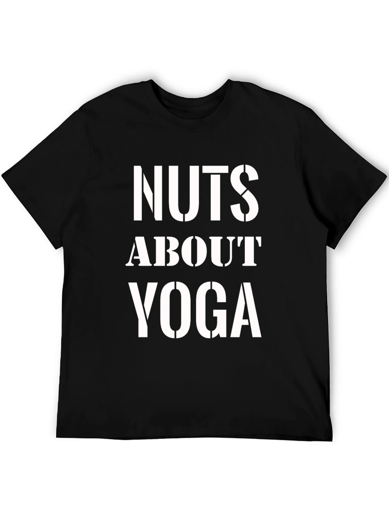 Nuts About Yoga T-Shirt - Black Graphic Tee