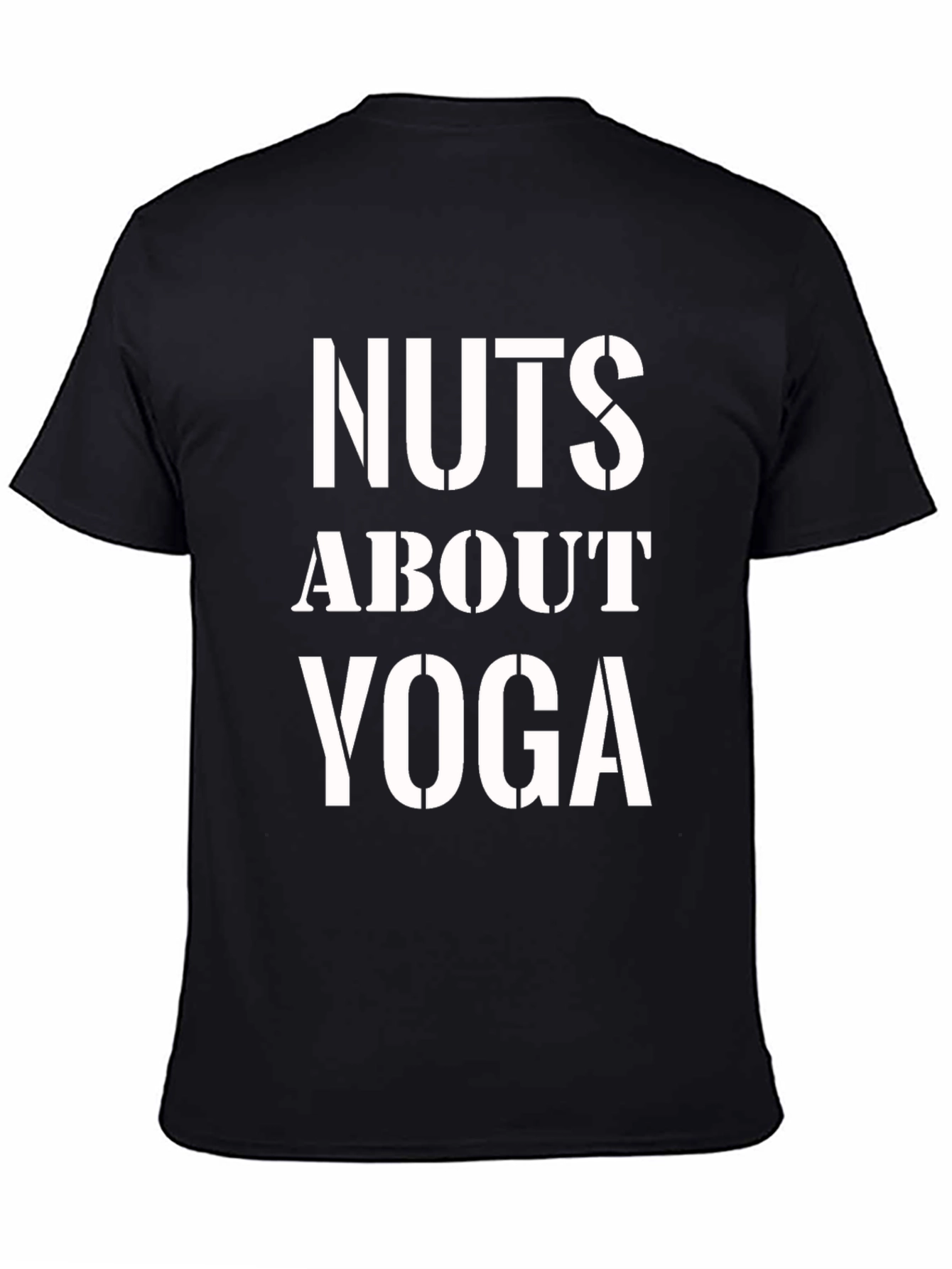 Nuts About Yoga T-Shirt - Black Graphic Tee