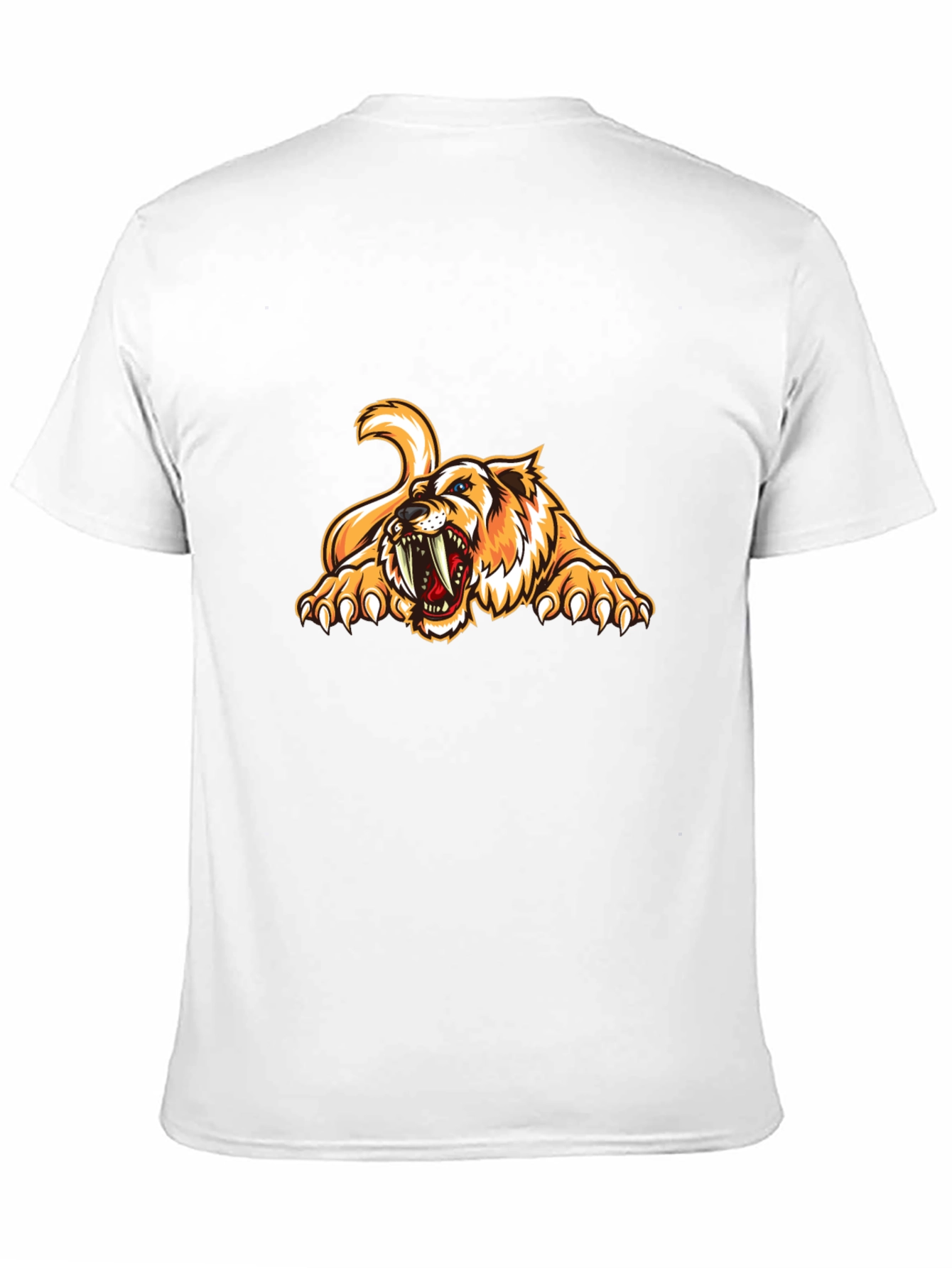 Roaring Saber-Tooth Tiger Graphic Tee