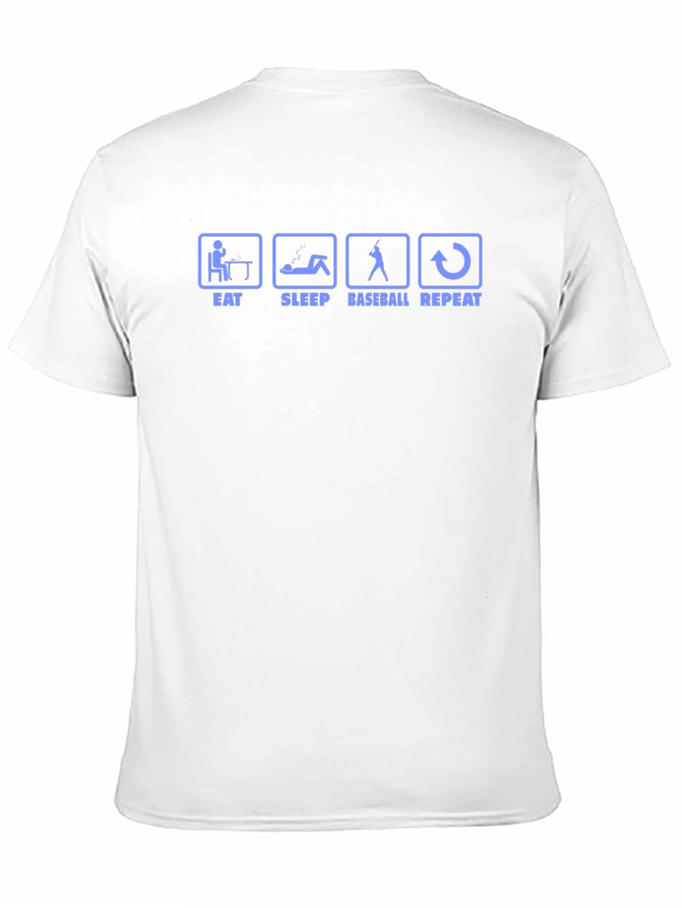 Eat Sleep Baseball Repeat Black T-Shirt