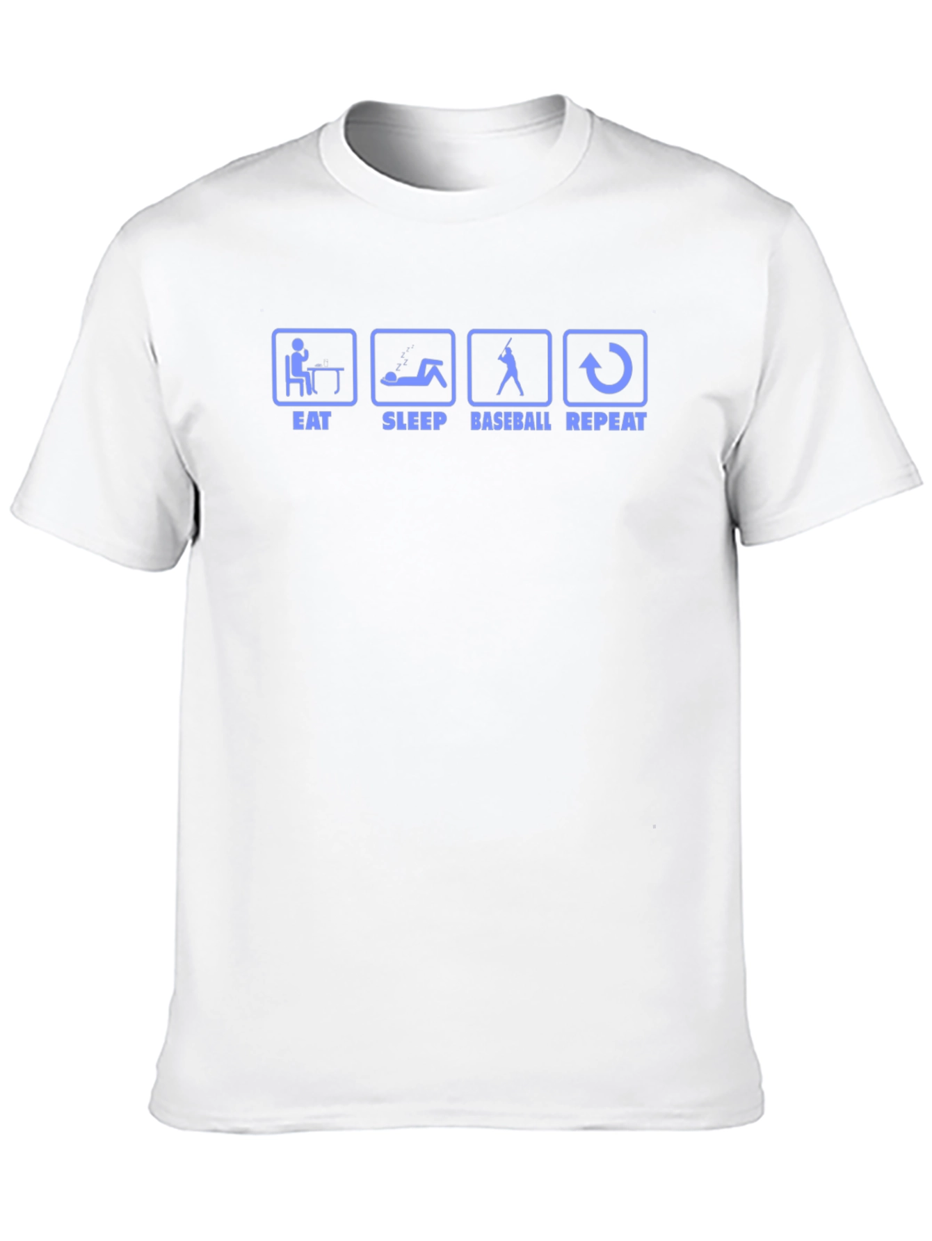 Eat Sleep Baseball Repeat Black T-Shirt