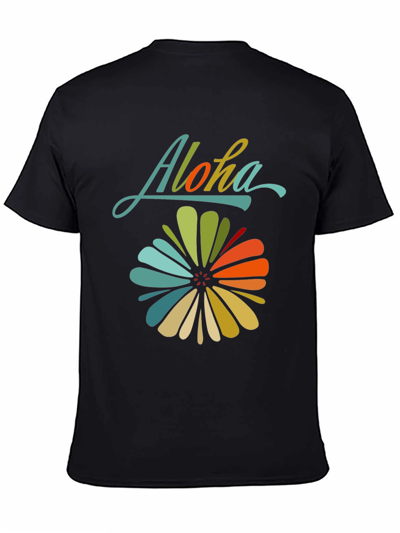 Aloha Floral Graphic Tee - Retro Hawaiian Style