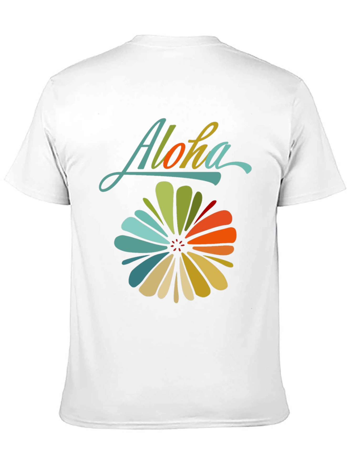Aloha Floral Graphic Tee - Retro Hawaiian Style