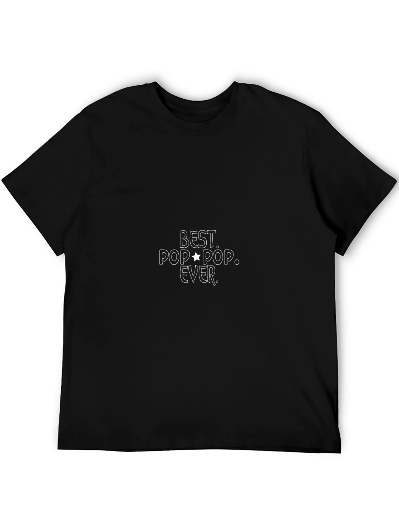 Best Pop Pop Ever Black T-Shirt