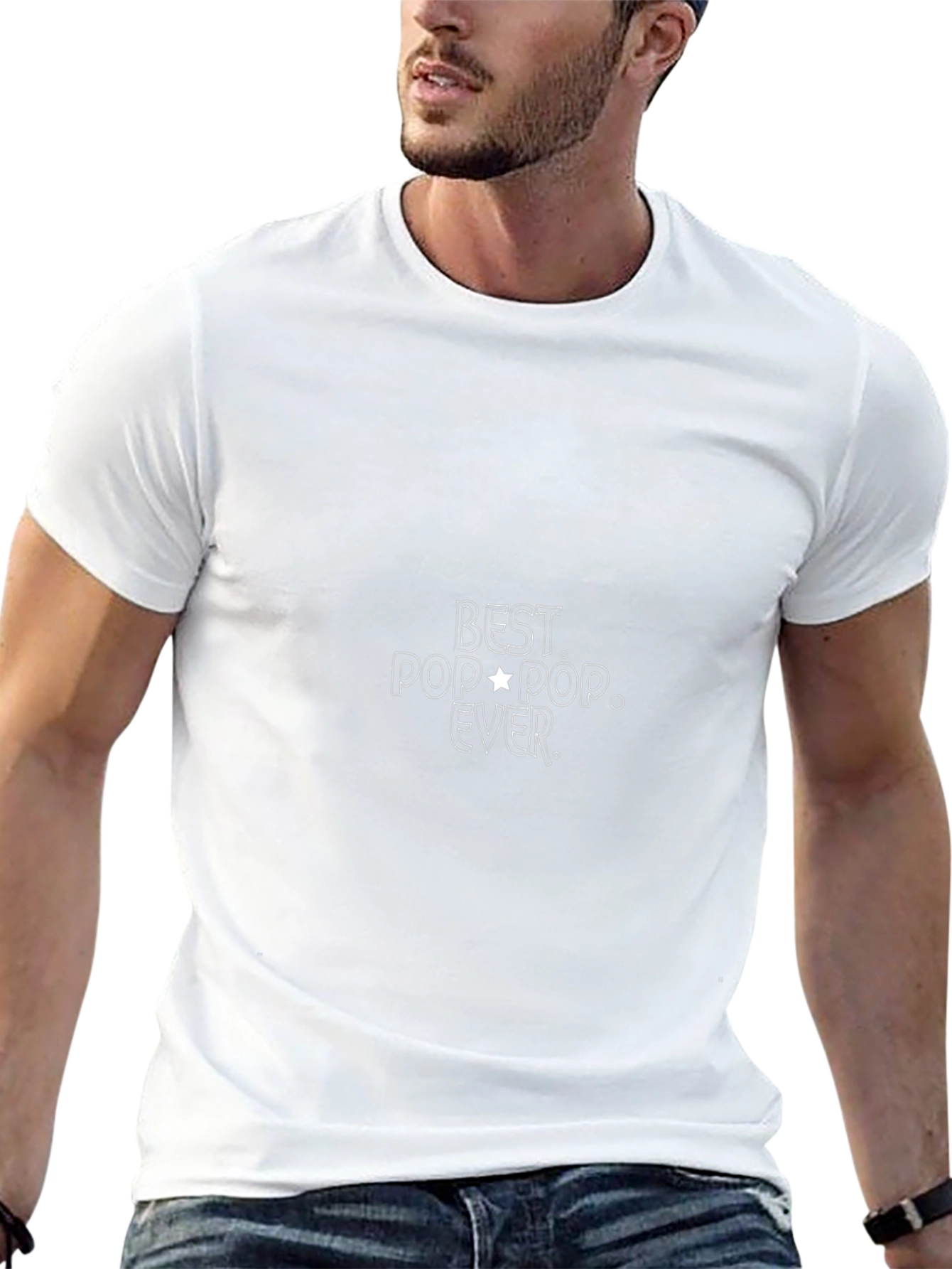 Best Pop Pop Ever Black T-Shirt