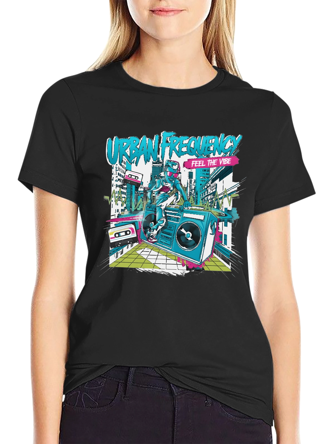 Urban Frequency Graphic Tee - Feel the Vibe!