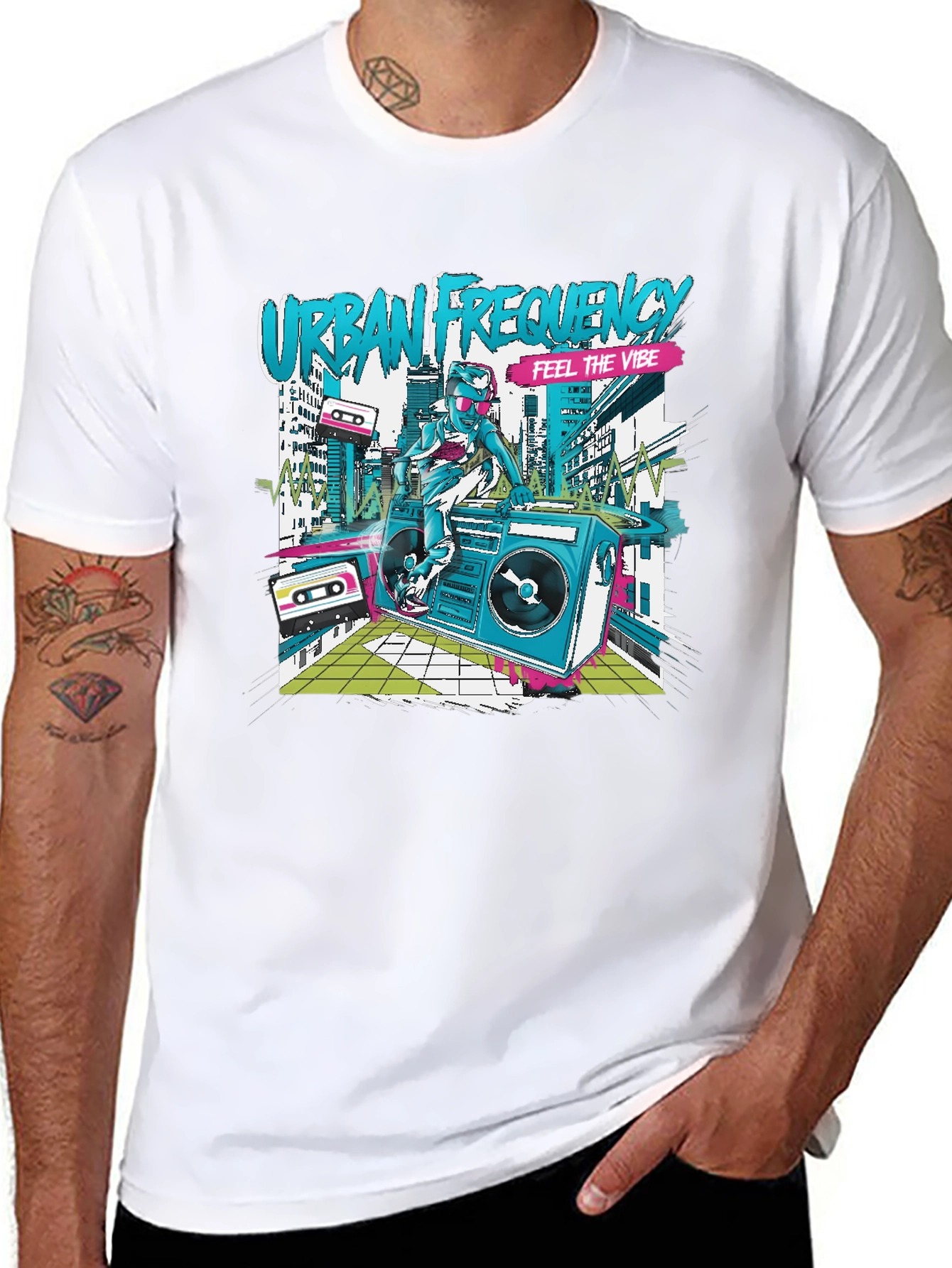 Urban Frequency Graphic Tee - Feel the Vibe!