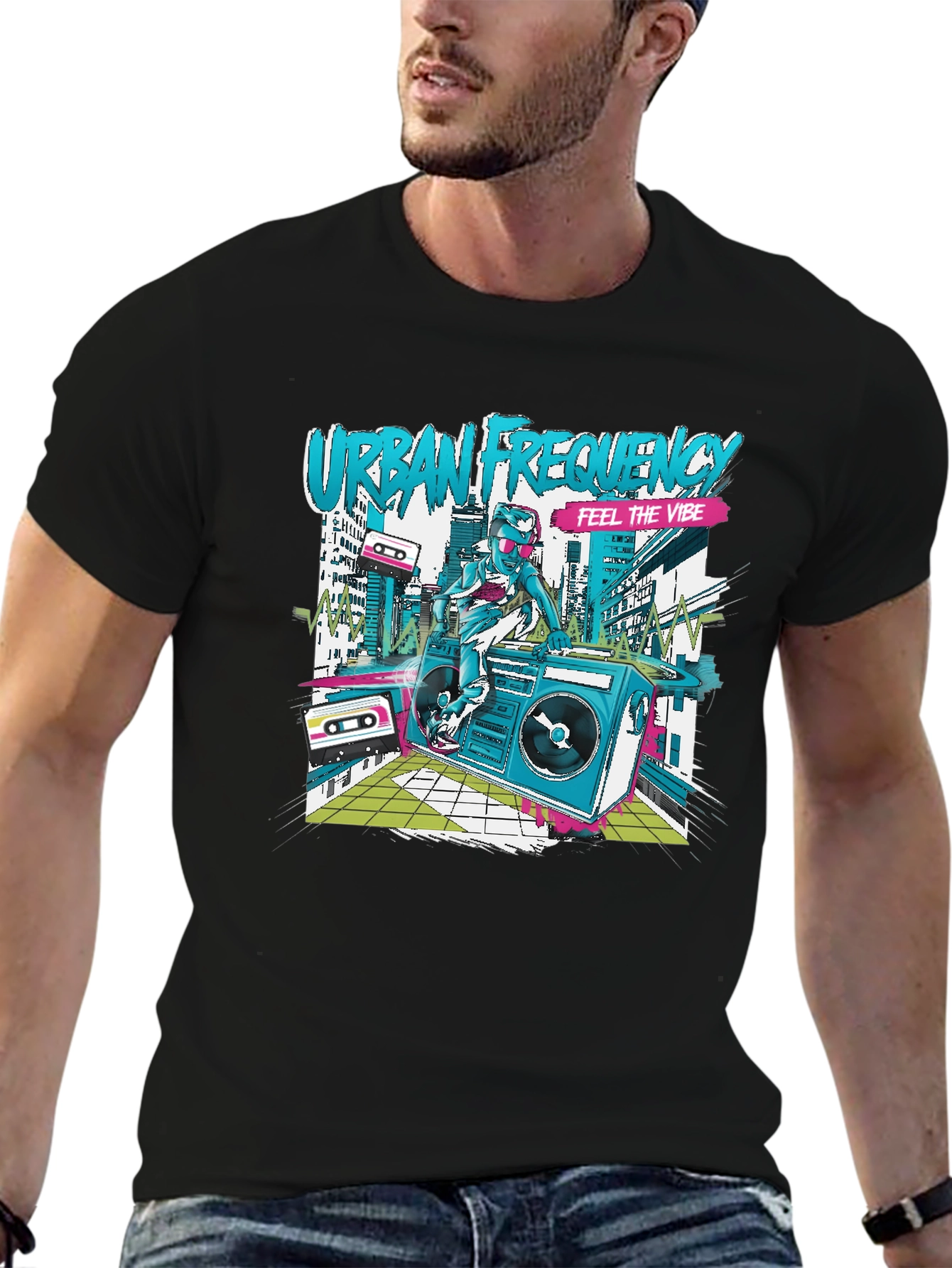 Urban Frequency Graphic Tee - Feel the Vibe!