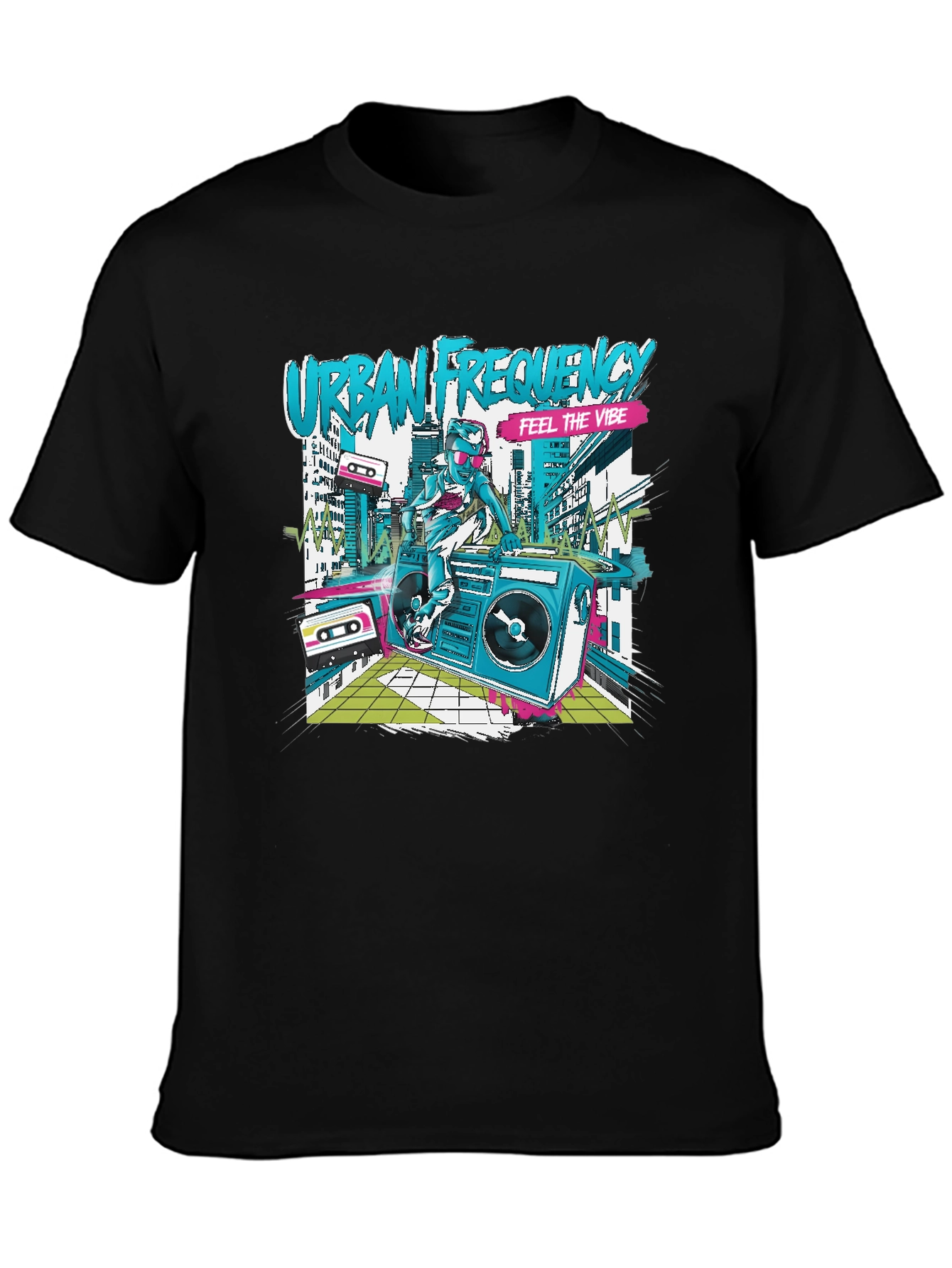 Urban Frequency Graphic Tee - Feel the Vibe!
