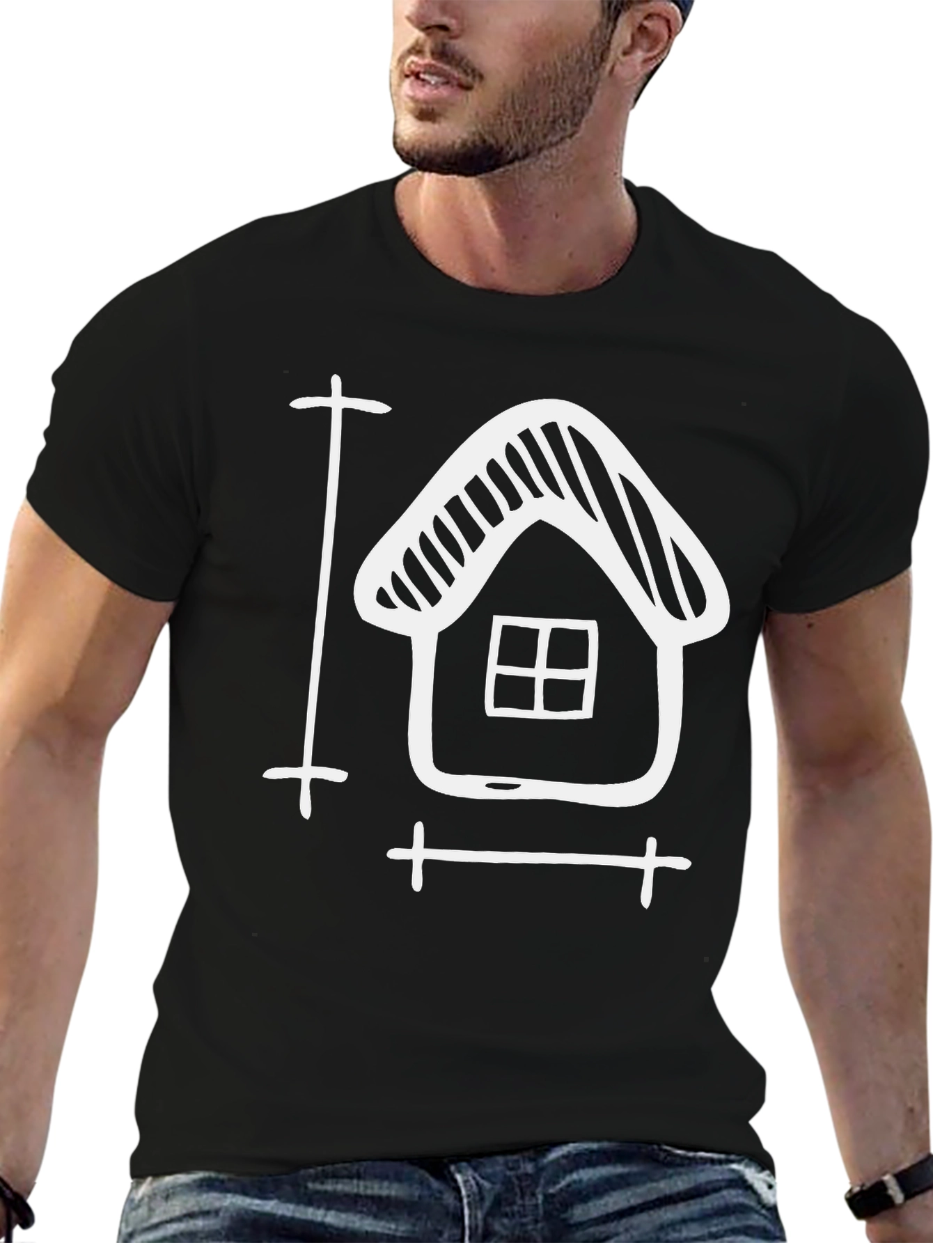 Architect House Plan Black Tee