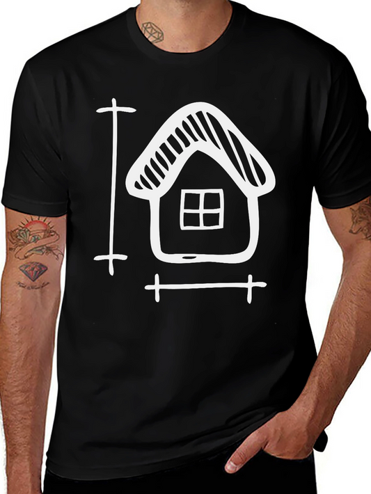 Architect House Plan Black Tee