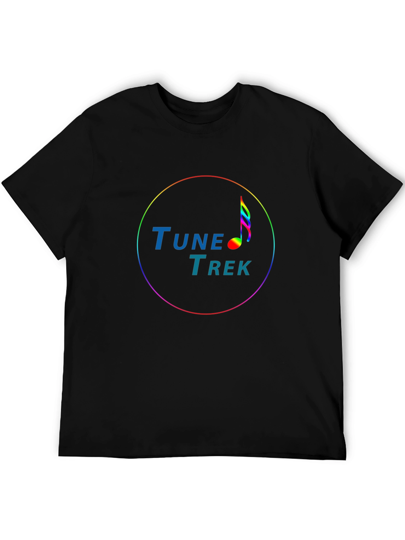 Tune Trek Black T-Shirt Music Lover Tee