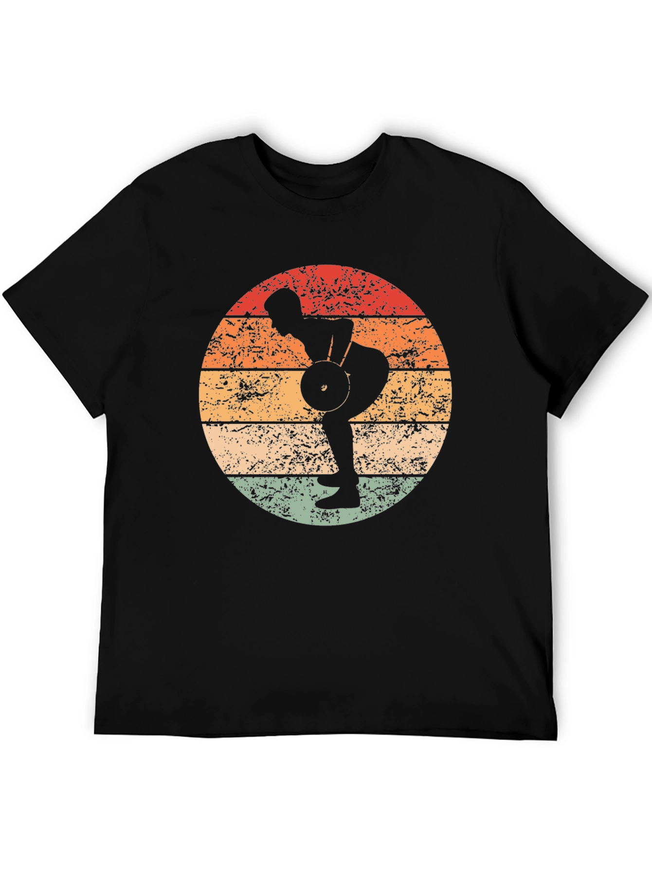 Retro Weightlifting T-Shirt - Fitness Apparel