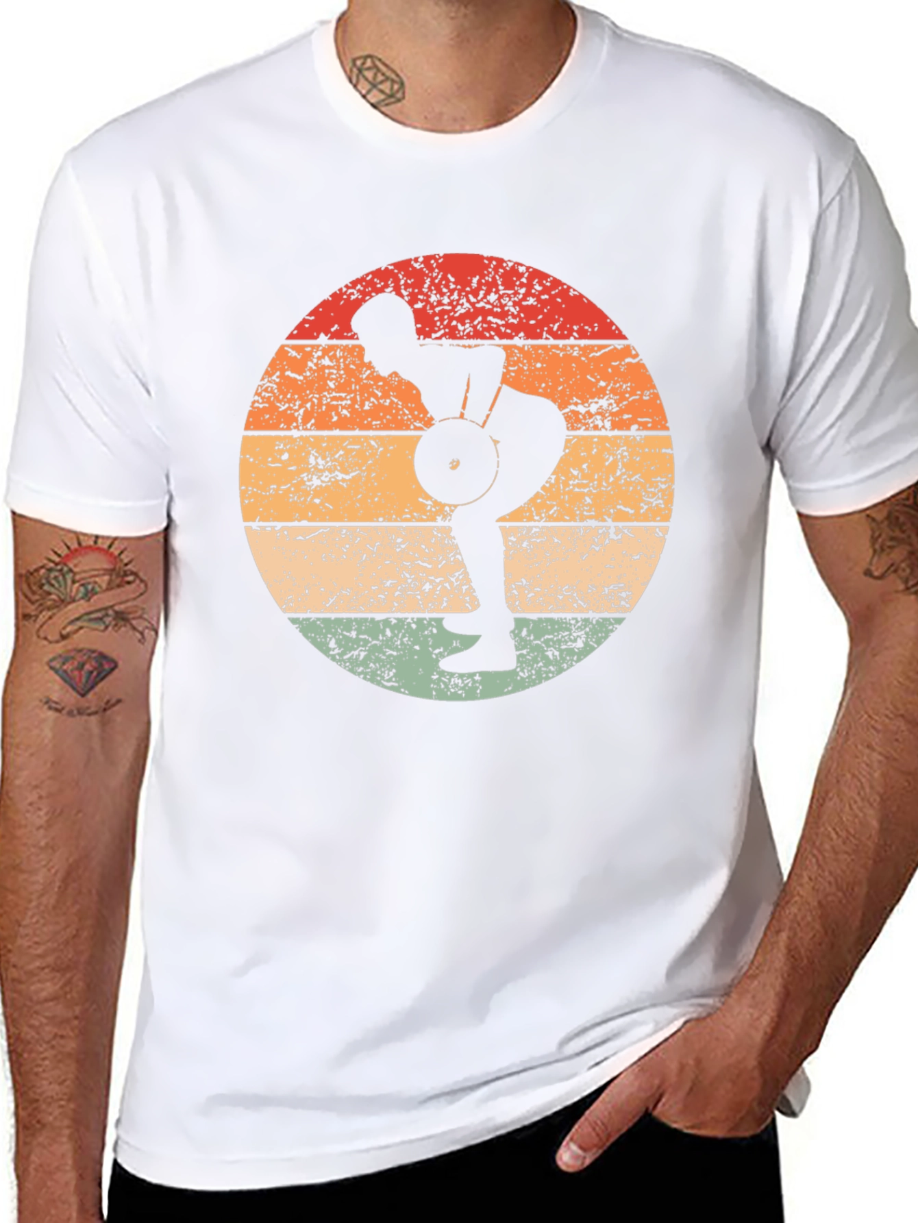 Retro Weightlifting T-Shirt - Fitness Apparel