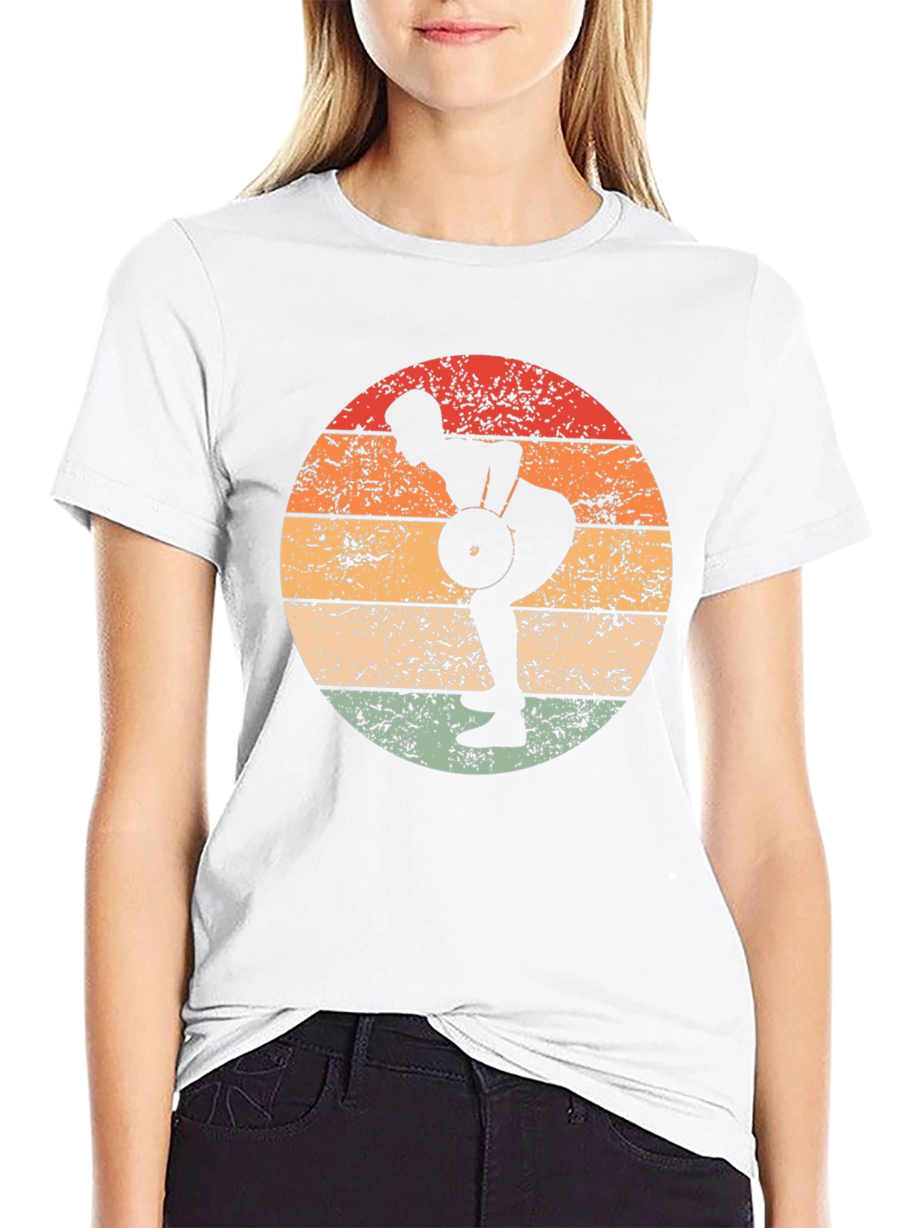 Retro Weightlifting T-Shirt - Fitness Apparel