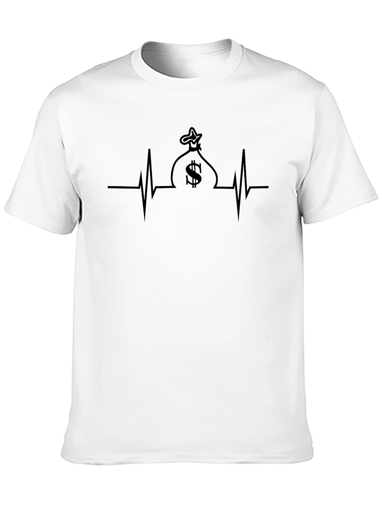 Money Bag Heartbeat Graphic Tee