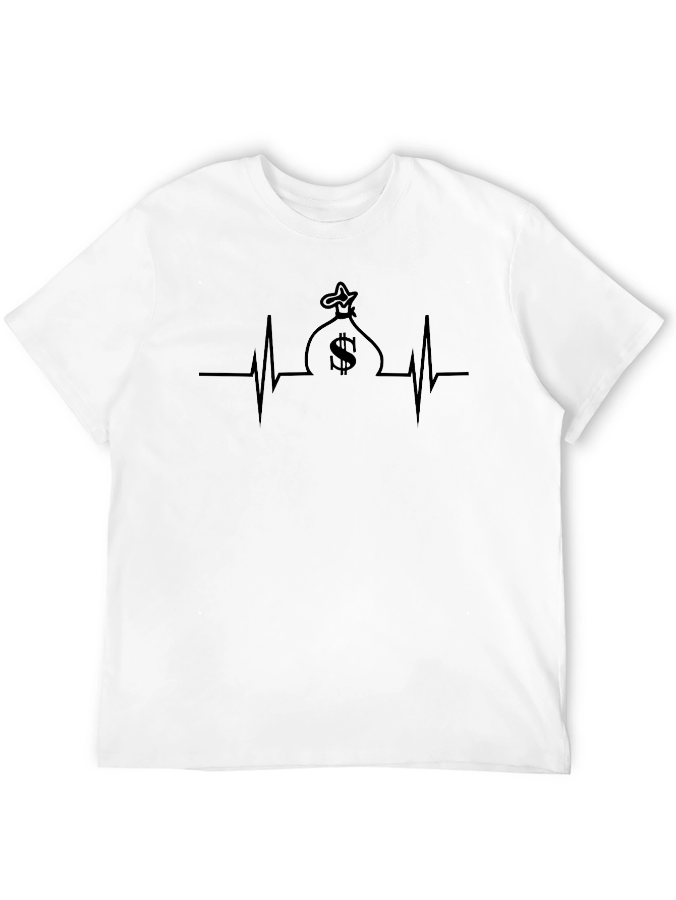 Money Bag Heartbeat Graphic Tee