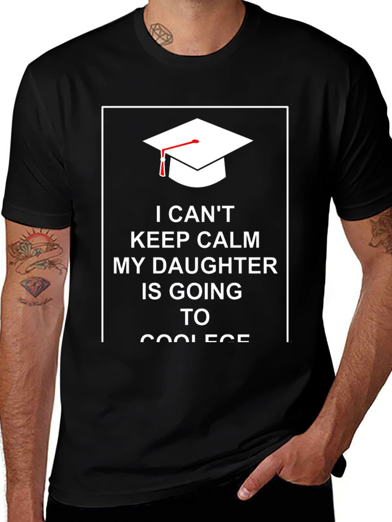 I Cant Keep Calm Daughter College Shirt