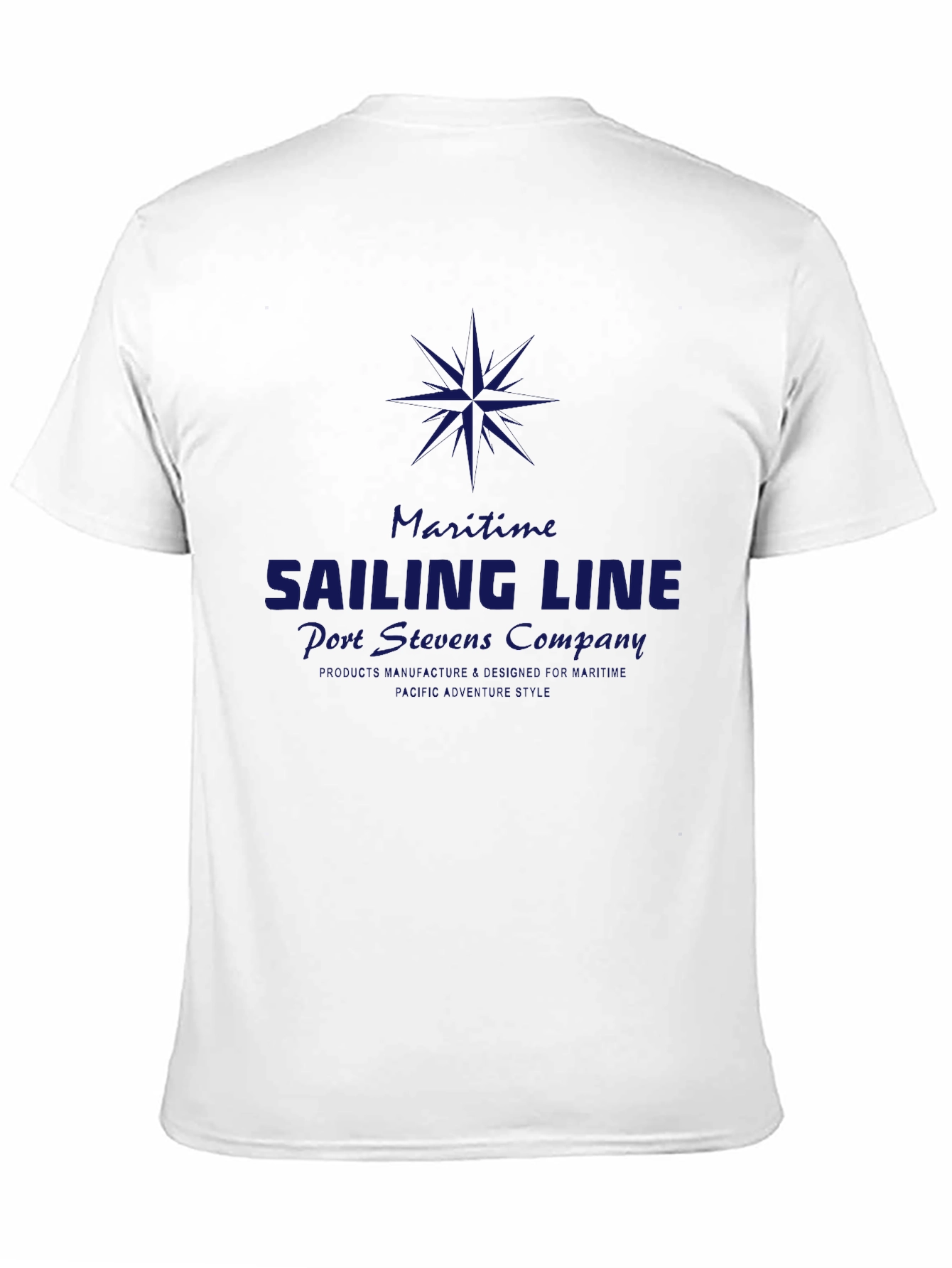 Maritime Sailing Line Graphic T-Shirt
