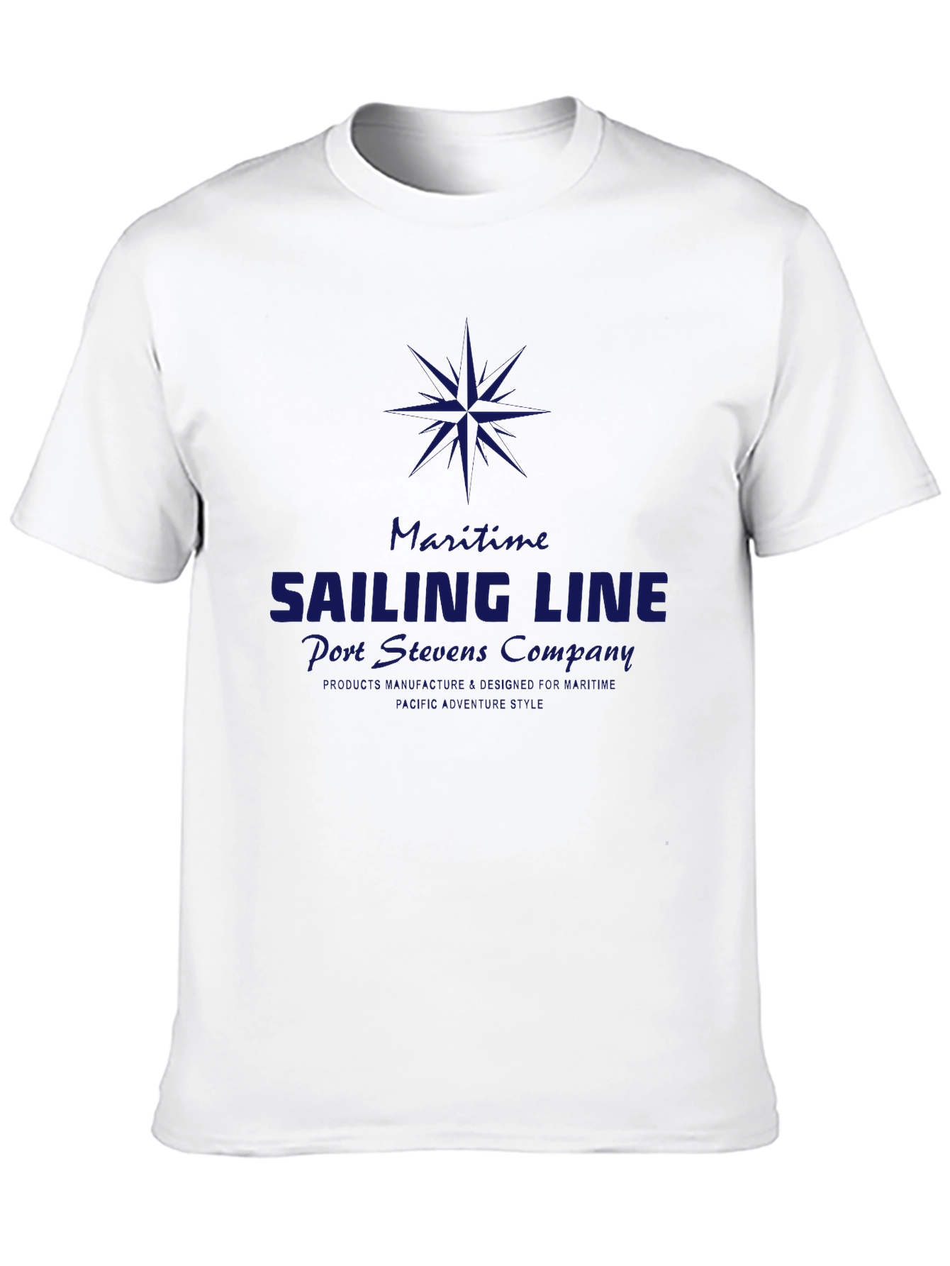 Maritime Sailing Line Graphic T-Shirt