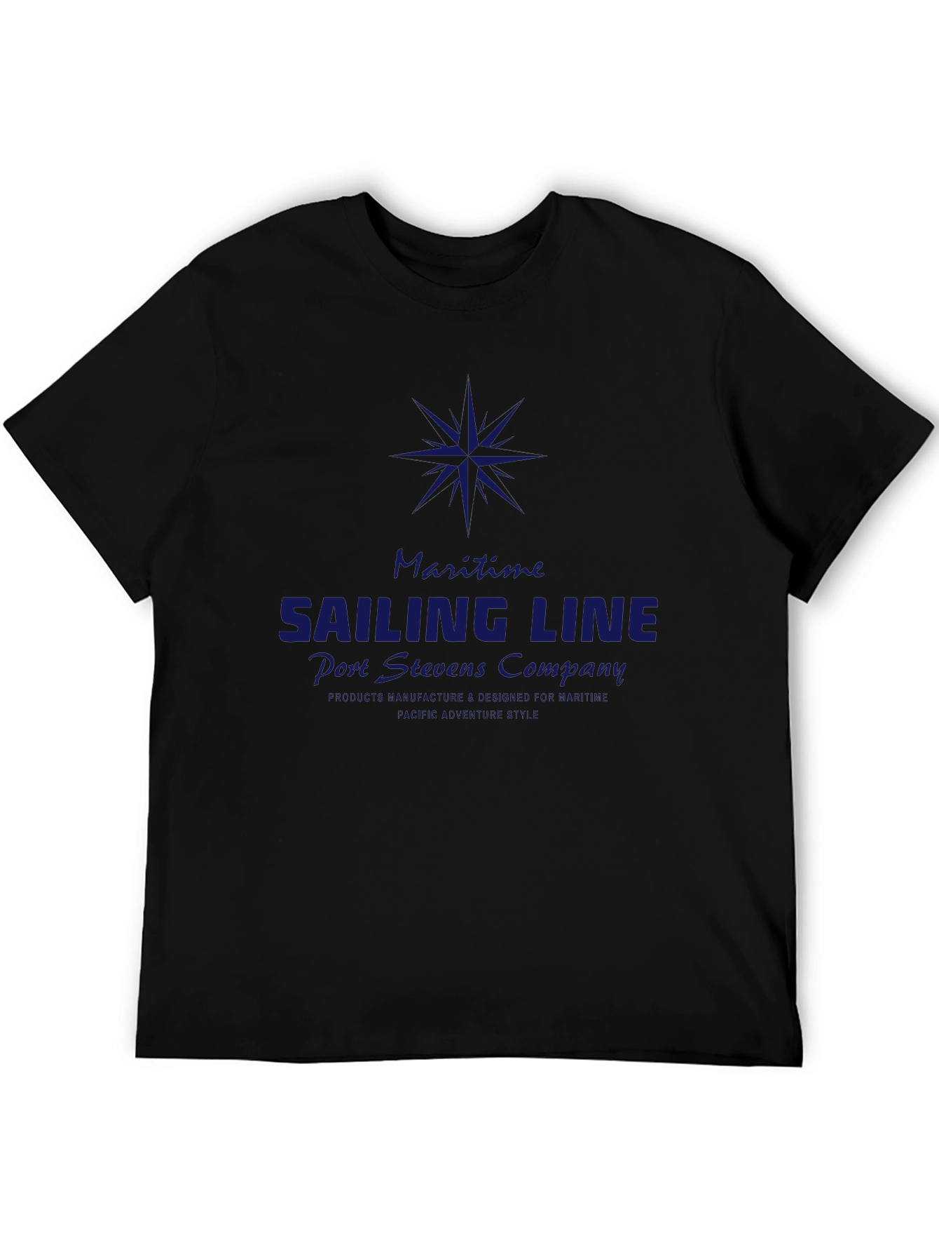 Maritime Sailing Line Graphic T-Shirt